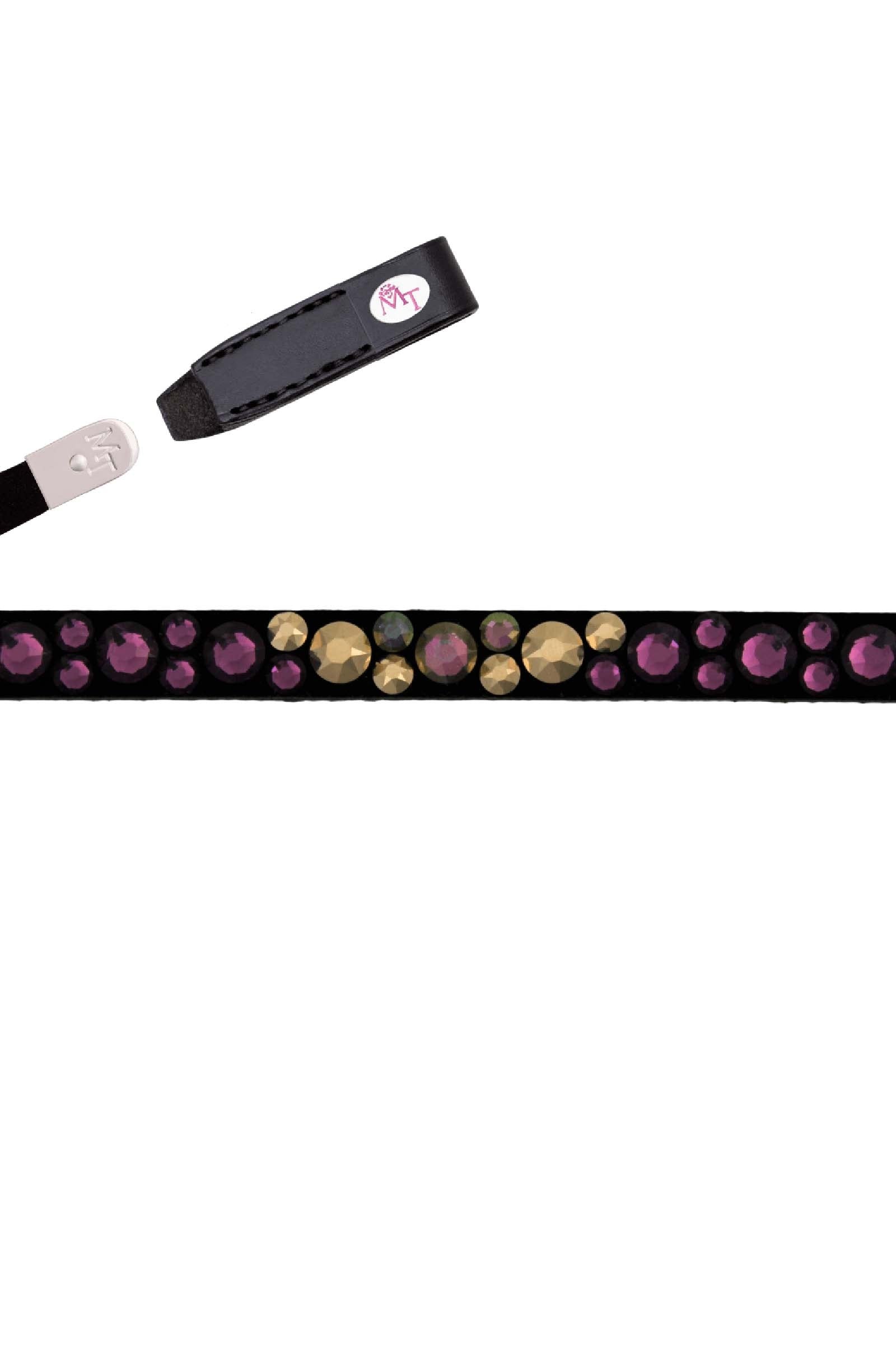 MagicTack Magic Tack Deep Berry Bling Classic frontriem Hoofdstellen & Teugels