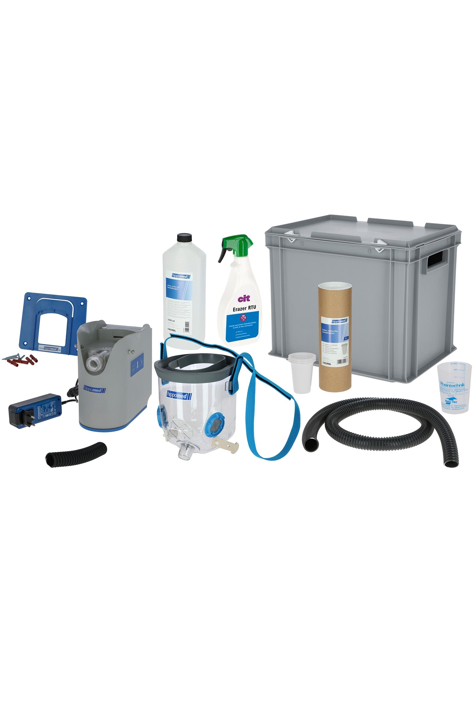 Hippomed AirOne Flex Battery Ultrasound Inhalator met Masker, Warmbloed Gezondheid