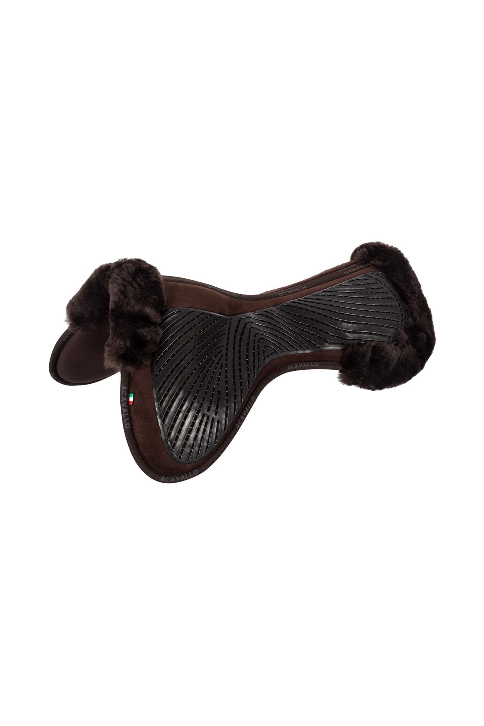 Acavallo Close Contact Gel & Memory Foam zadelonderlegger met schapenvacht Zadeldekjes
