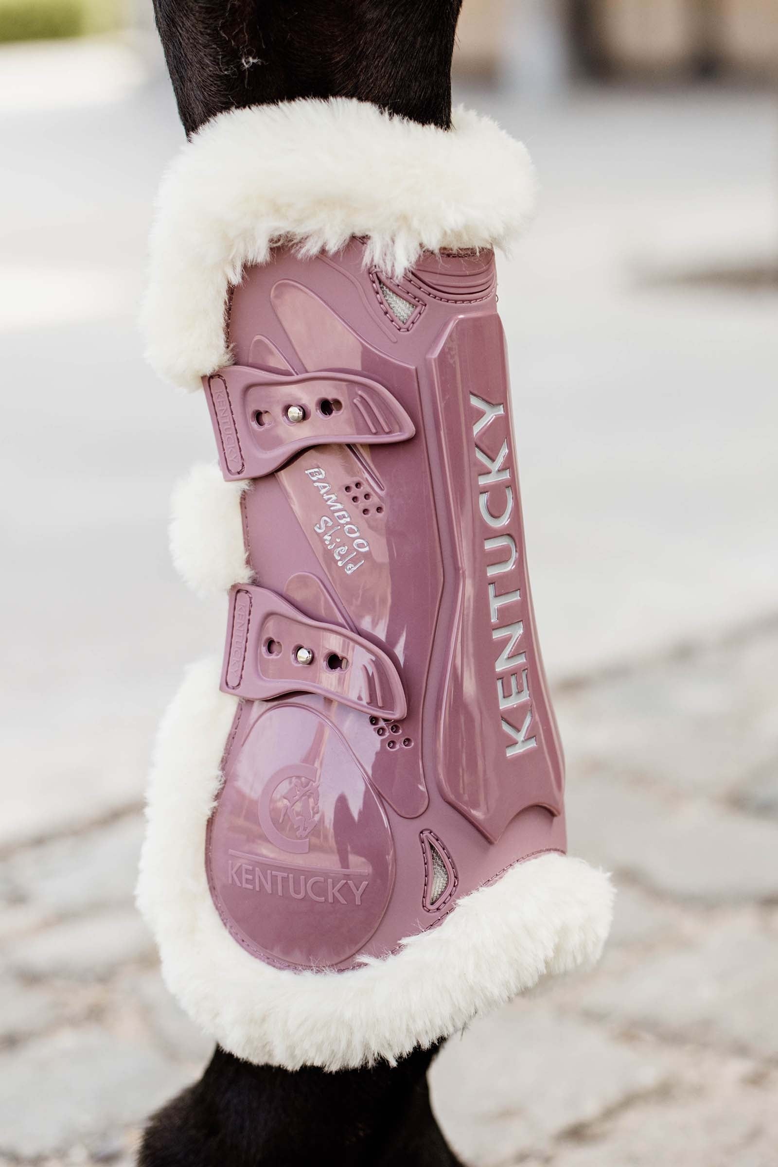 Kentucky Horsewear Vegan Sheepskin Bamboo Elastic Tendon Boots Leg Protection & Hoof Protection for Horses