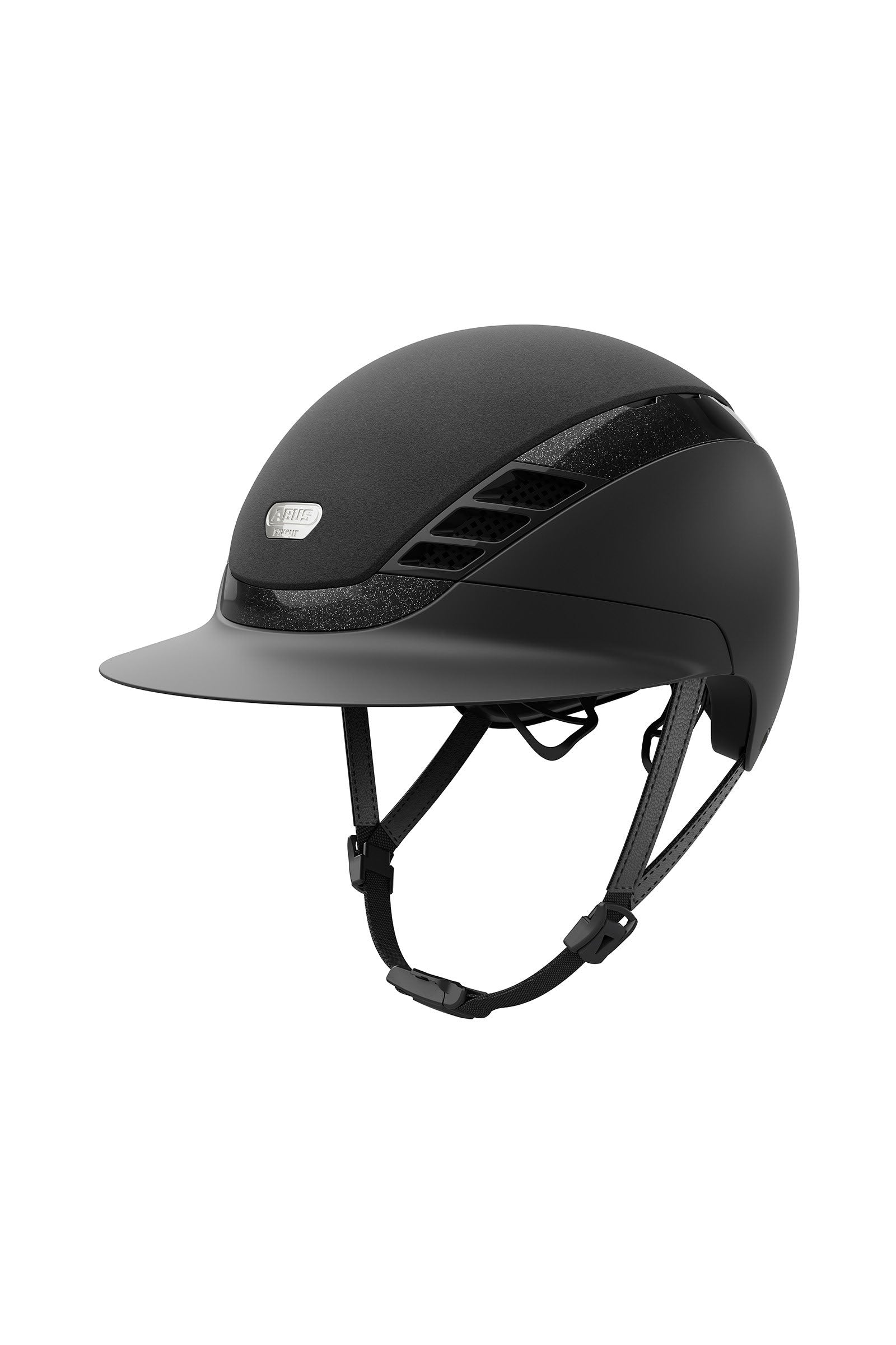 Abus Pikeur AirLuxe Supreme paardrijcap met lange klep Paardrijcaps & Bodyprotectors