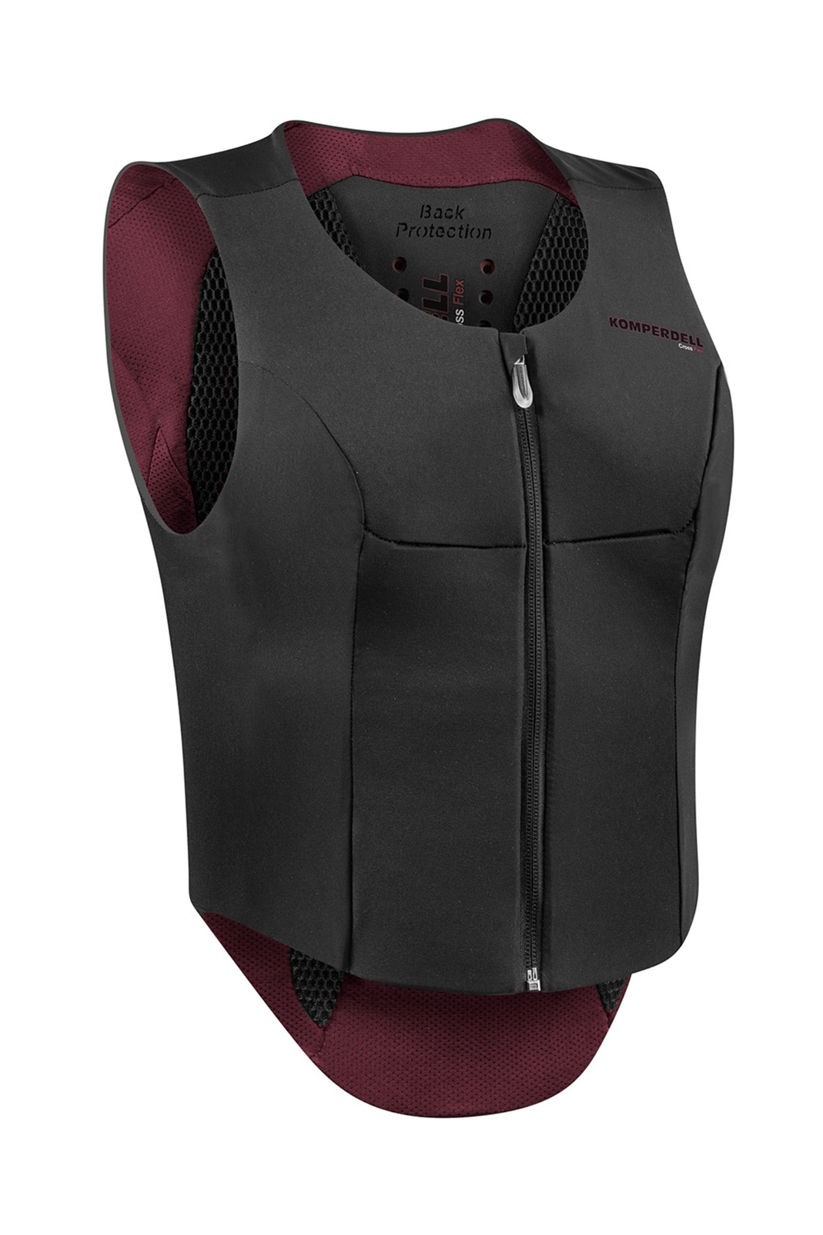 Komperdell FlexFit ballistisch vest met rugbeschermer, voor een slanke pasvorm Paardrijcaps & Bodyprotectors