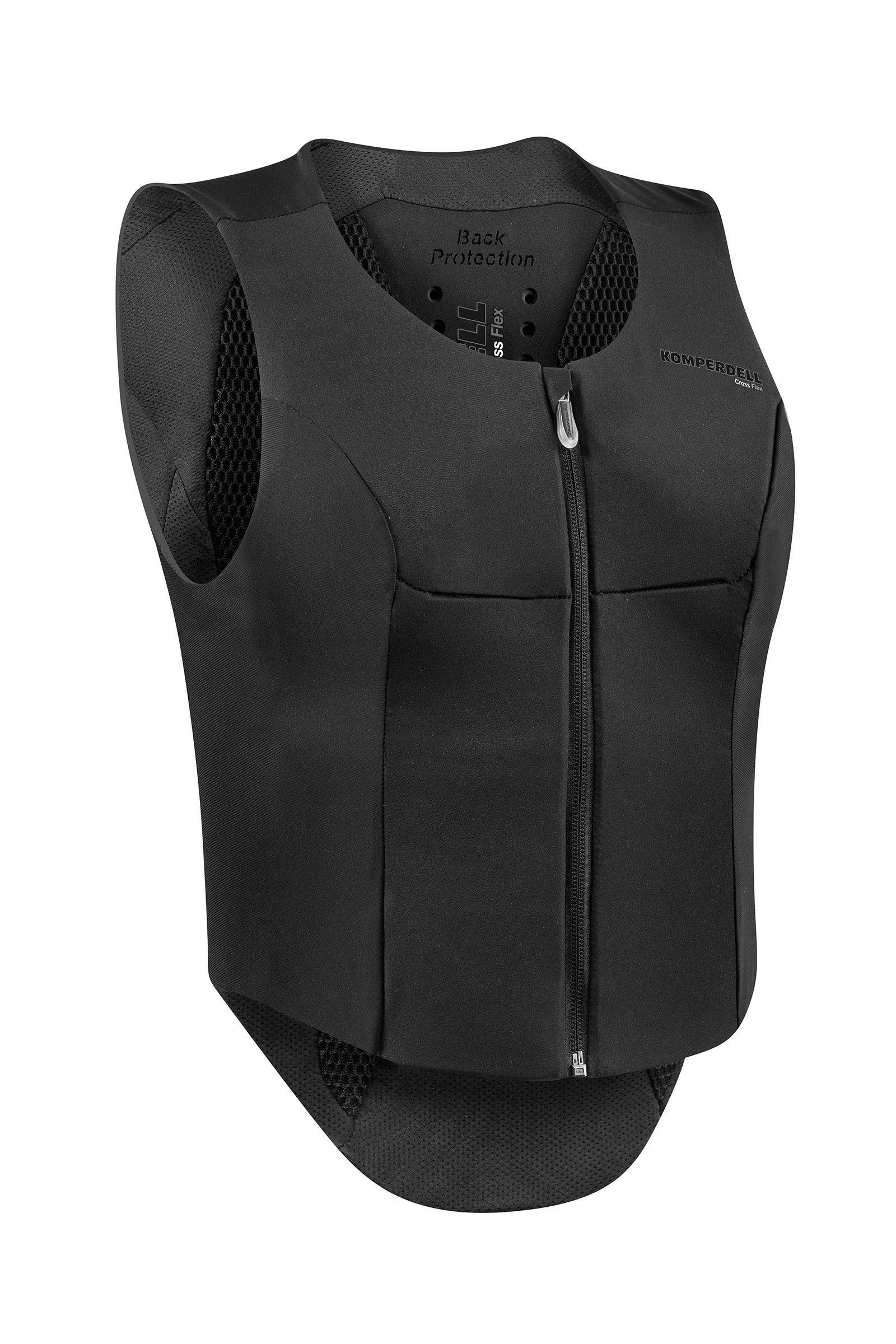 Komperdell FlexFit ballistisch vest met rugbeschermer, voor een slanke pasvorm Paardrijcaps & Bodyprotectors