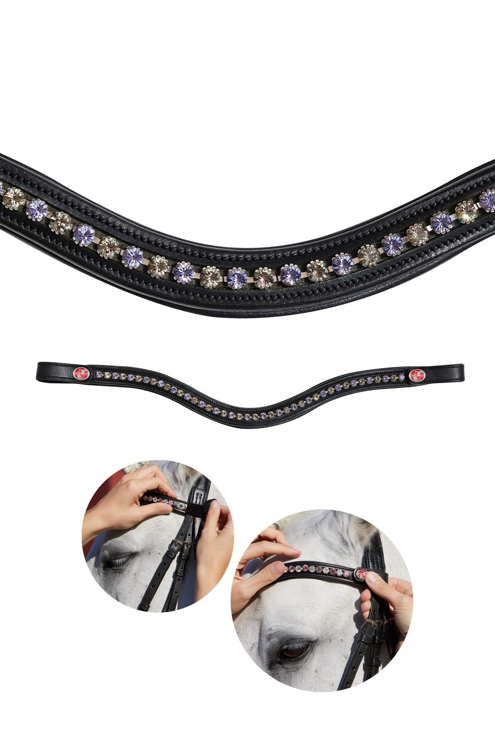 Kieffer FlexiLoop® kristallen frontriem Hoofdstellen & Teugels