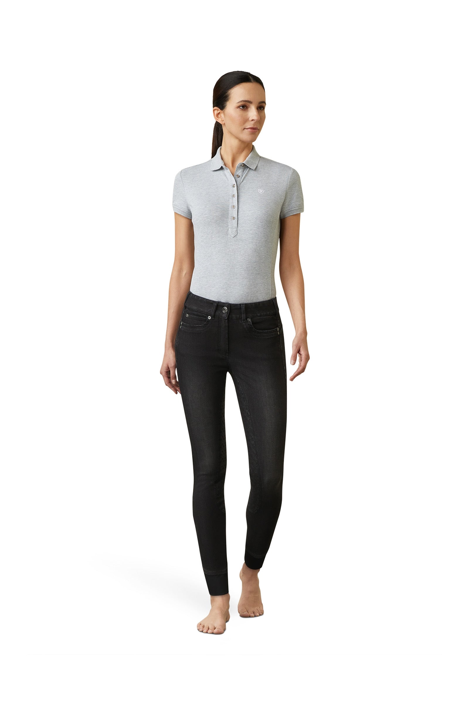Ariat Halo B Women's Denim Full Grip Breeches Womens Breeches