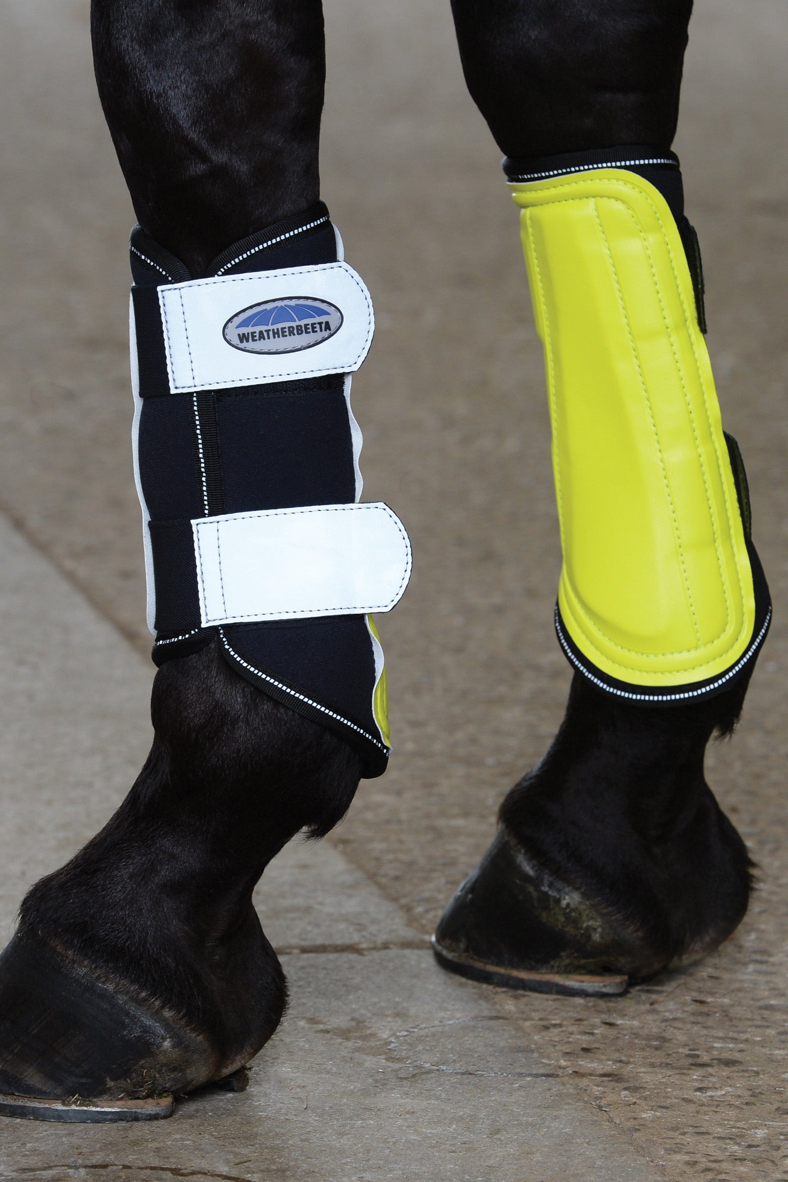 Weatherbeeta reflecterende enkelvoudige borstellaarzen Leg & Hoof Protection
