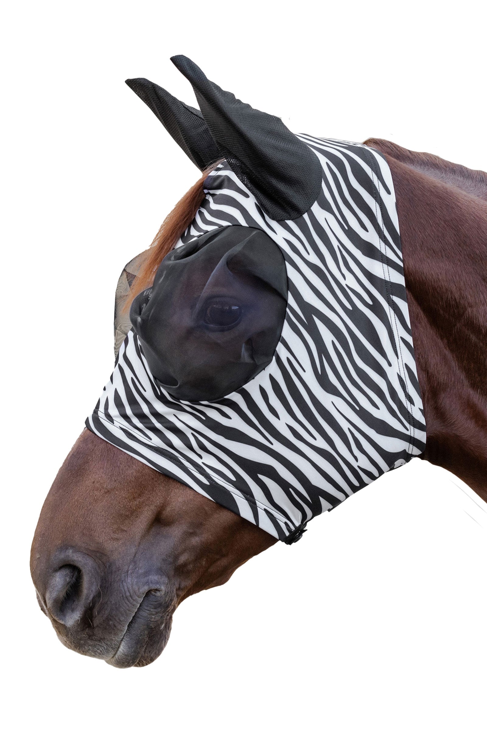 Waldhausen Puck Zebra vliegenmasker Vliegenbescherming