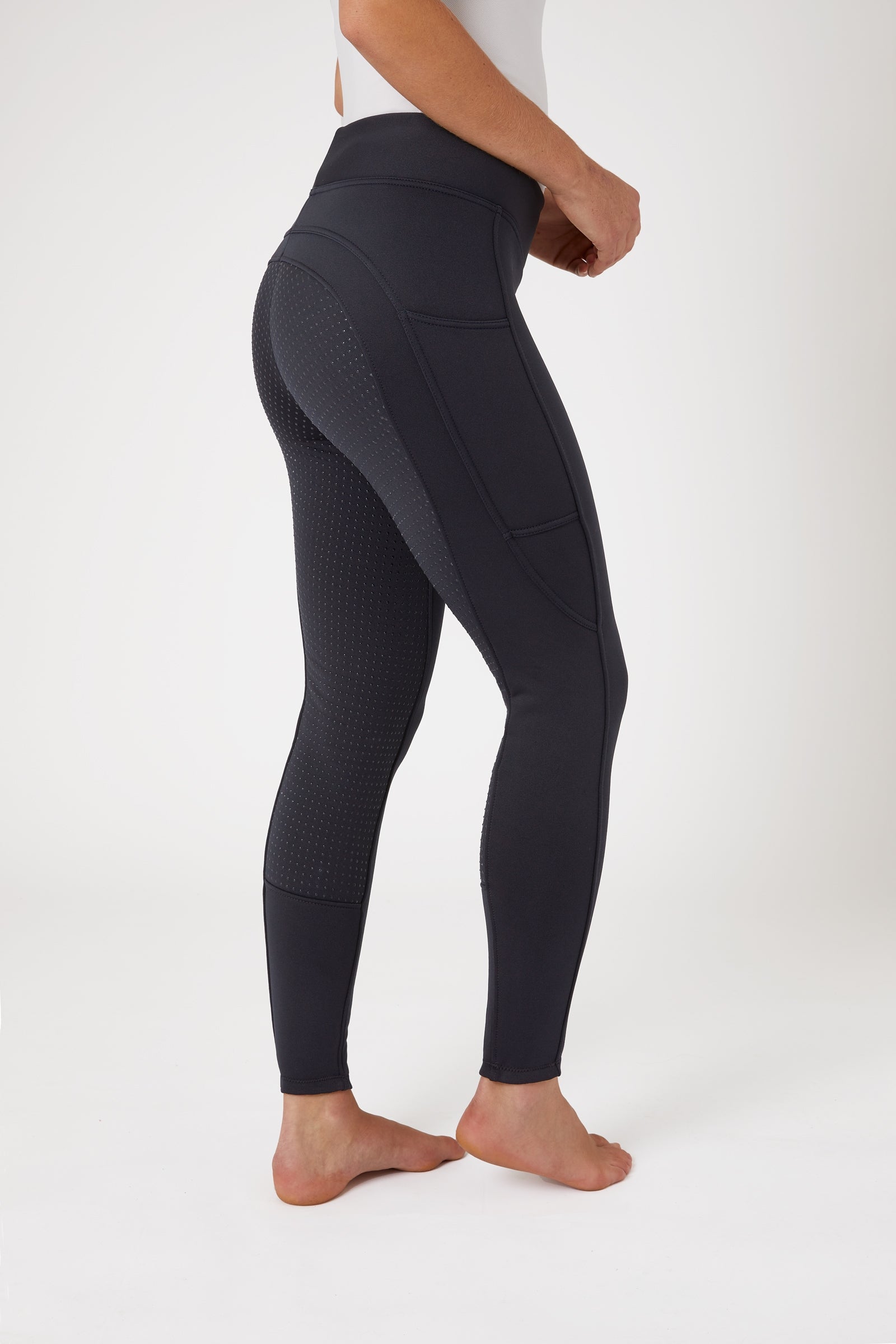 Horze Active fullgrip winter rijlegging met telefoonzak, dames Womens Breeches