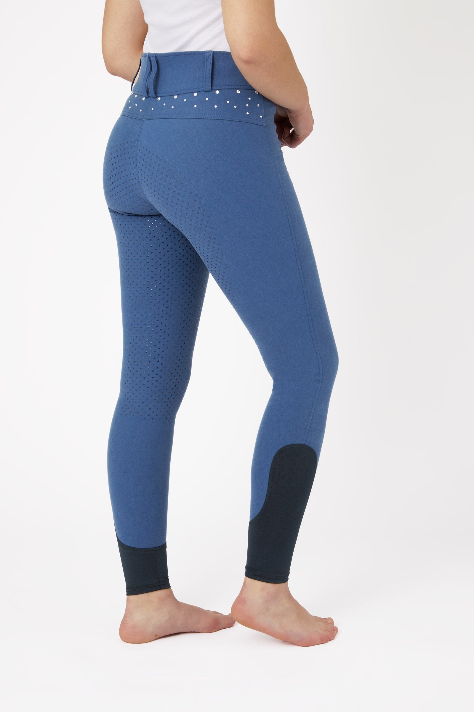 Horze fullgrip rijbroek met hoge taille en kristallen, dames Womens Breeches