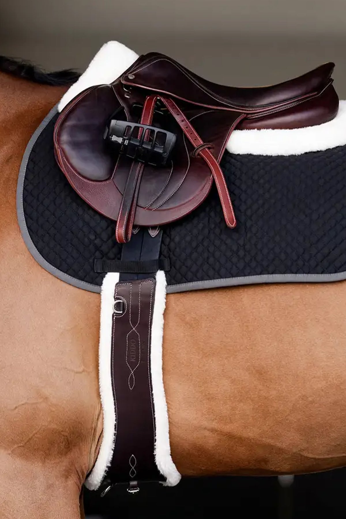 EquiFit UltraWool™ Thin ImpacTeq® Half Pad with Shims Saddle Pads
