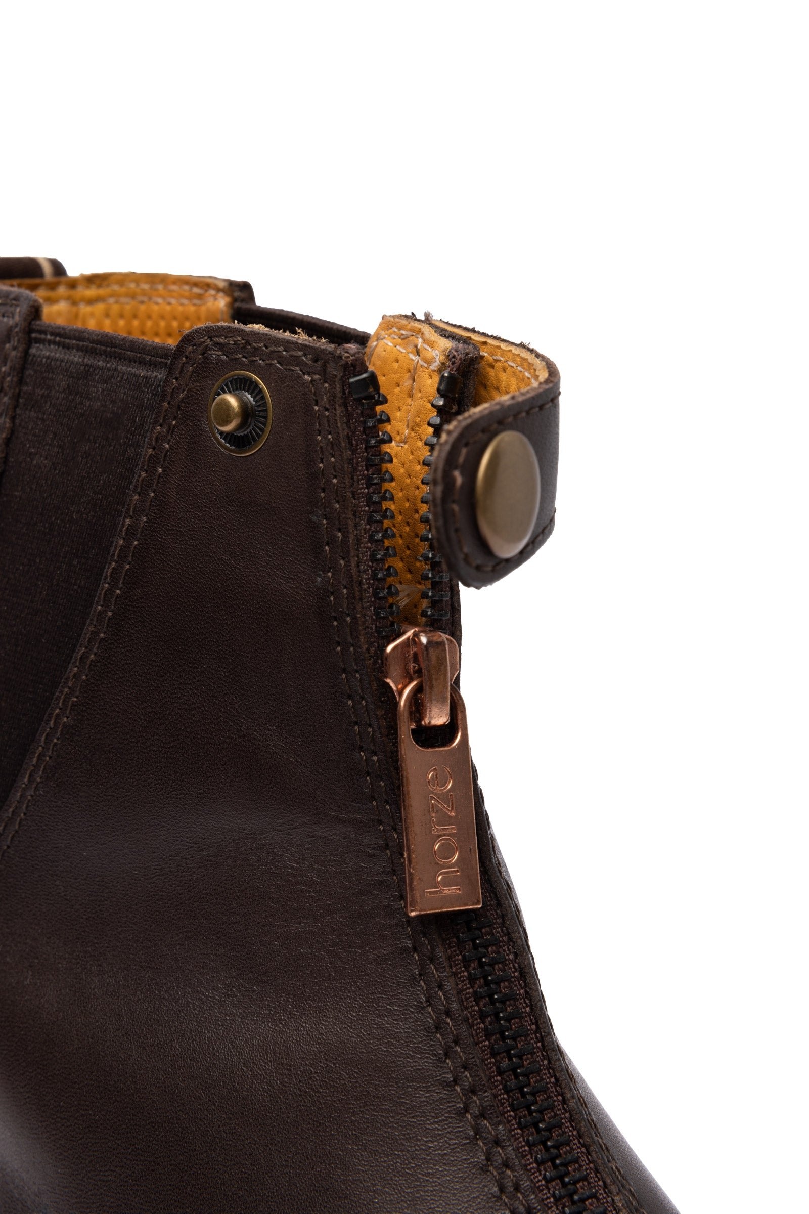 Horze Rose Leather Jodphur Boots with Front Zipper Riding Boots & Riding Shoes