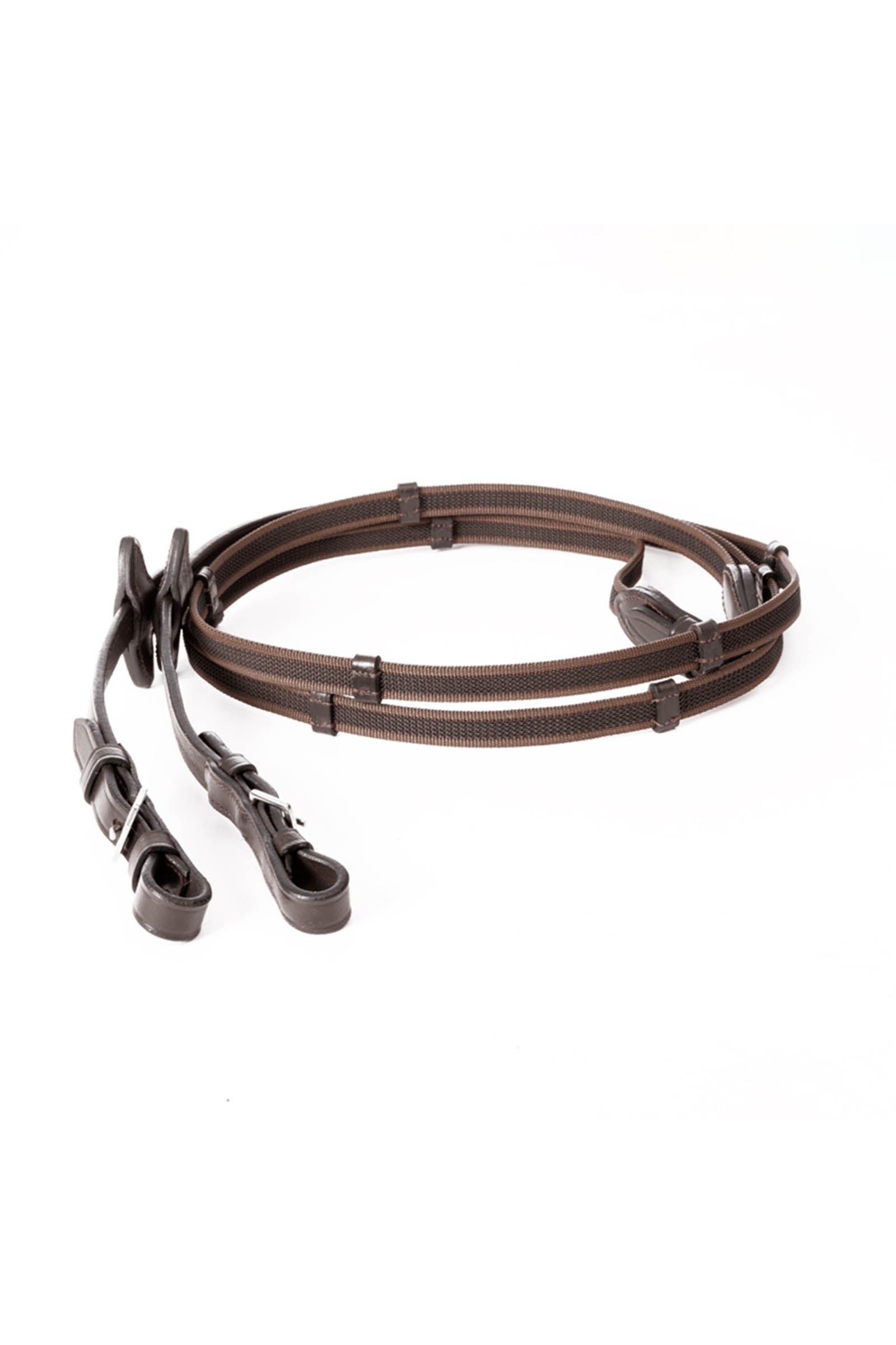 Kavalkade Gecoate teugels met ribbels, 16 mm Hoofdstellen & Teugels