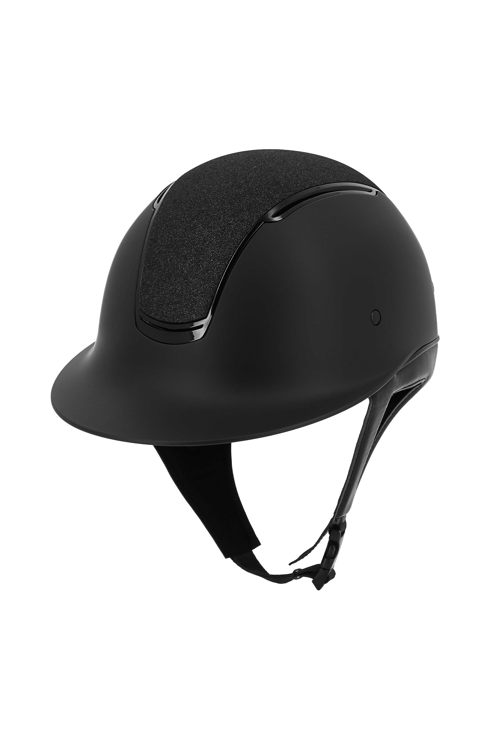 EQUITHÈME Soazy Helmet, Matt With Glossy Insert & Crystal Fabric Top Safety Equipment