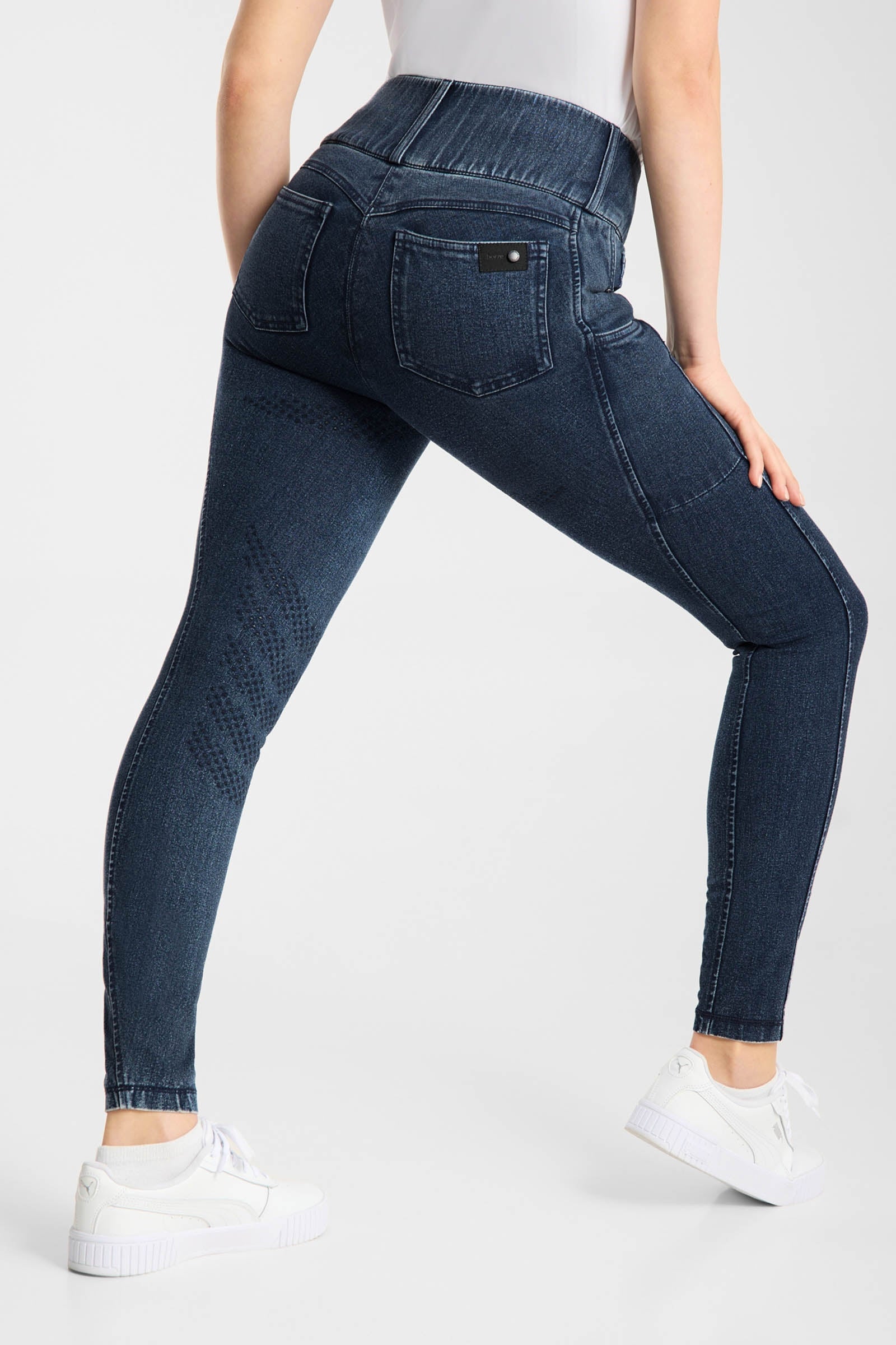 Horze Carolyn Women´s Denim Full Grip Breeches Womens Breeches