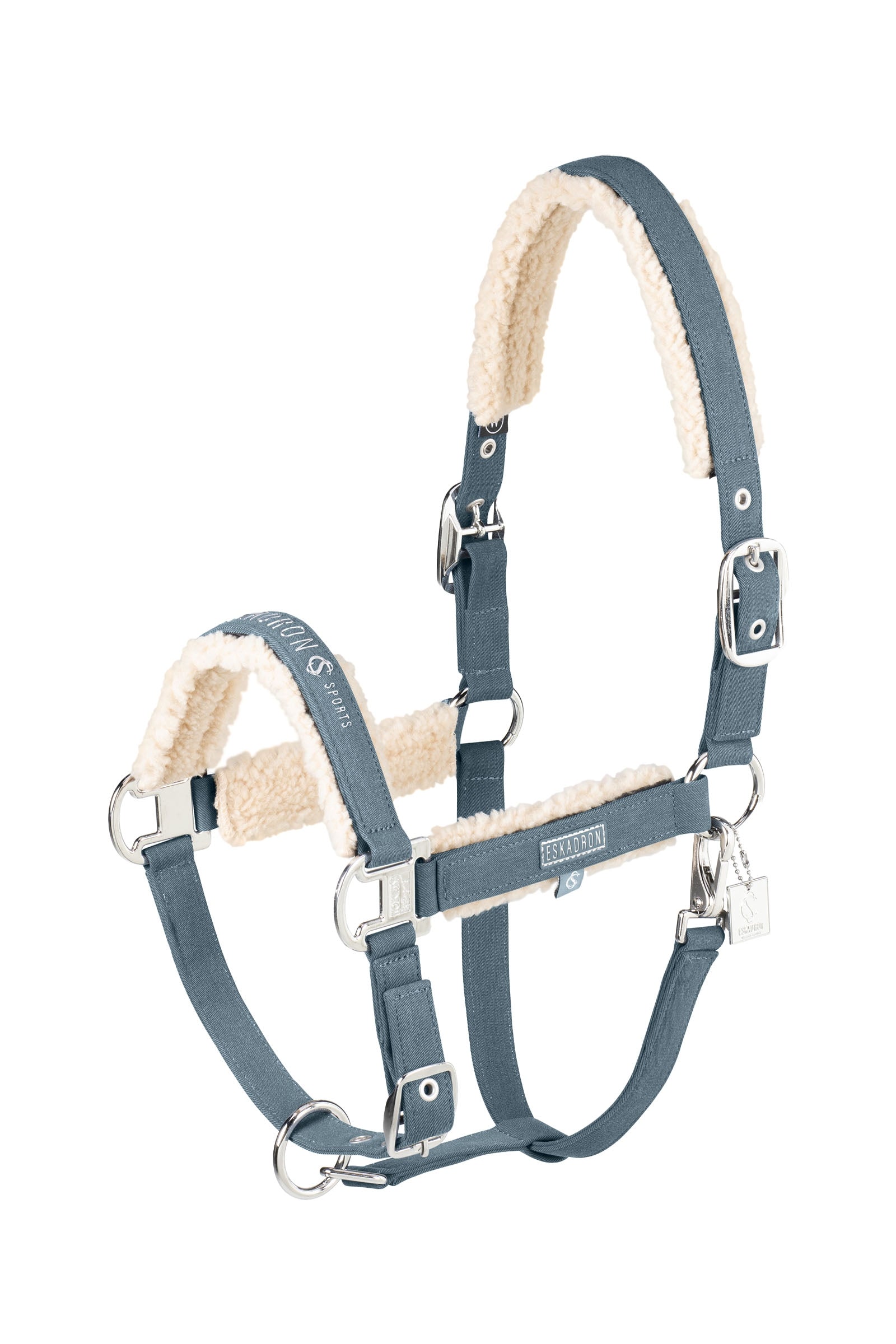 Eskadron Classic Sports SS25 Denim Double Pin Teddyfleece Headcollar Halters & Leads