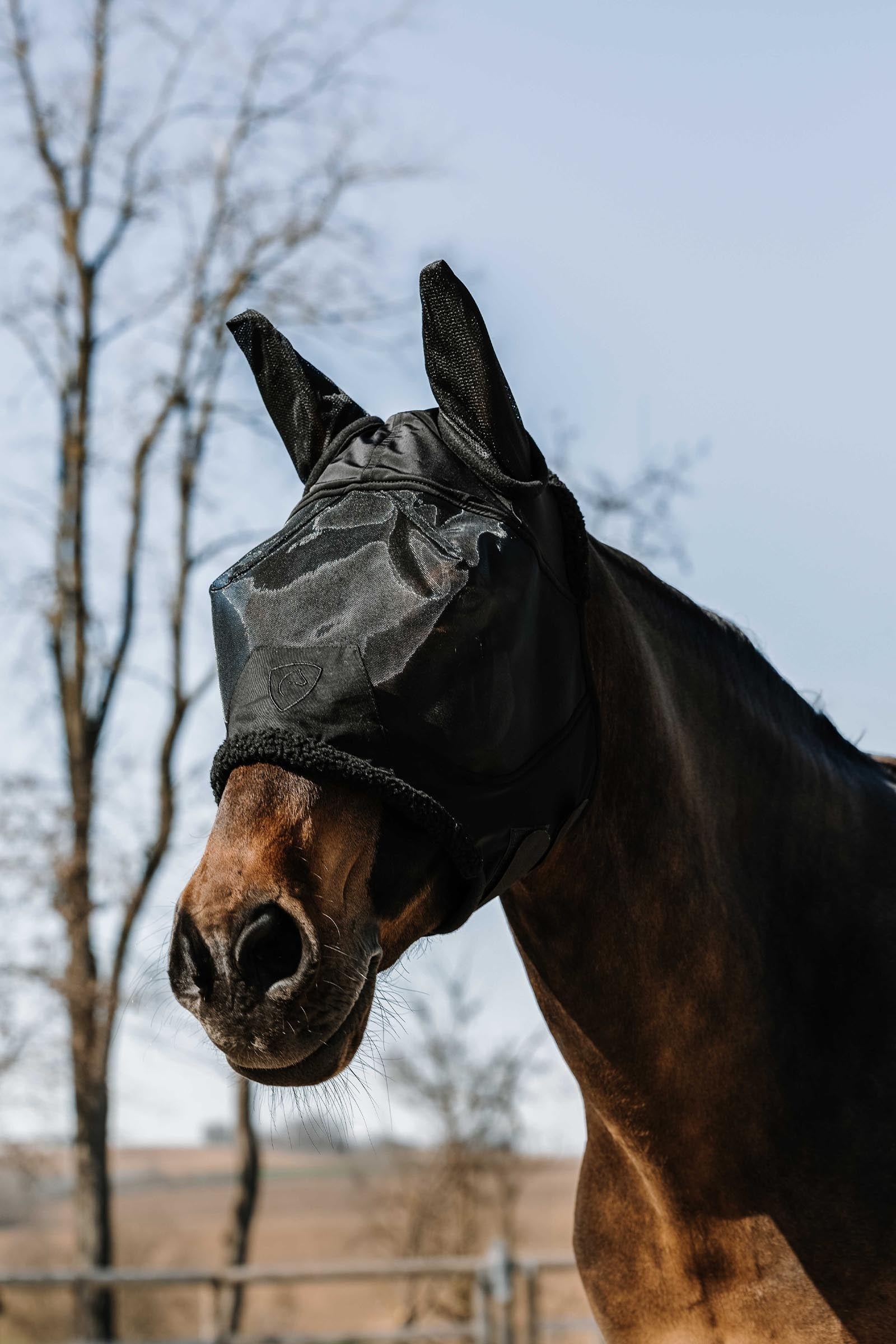 EQUITHÈME Teddy vliegenmasker / UV-masker Vliegenbescherming