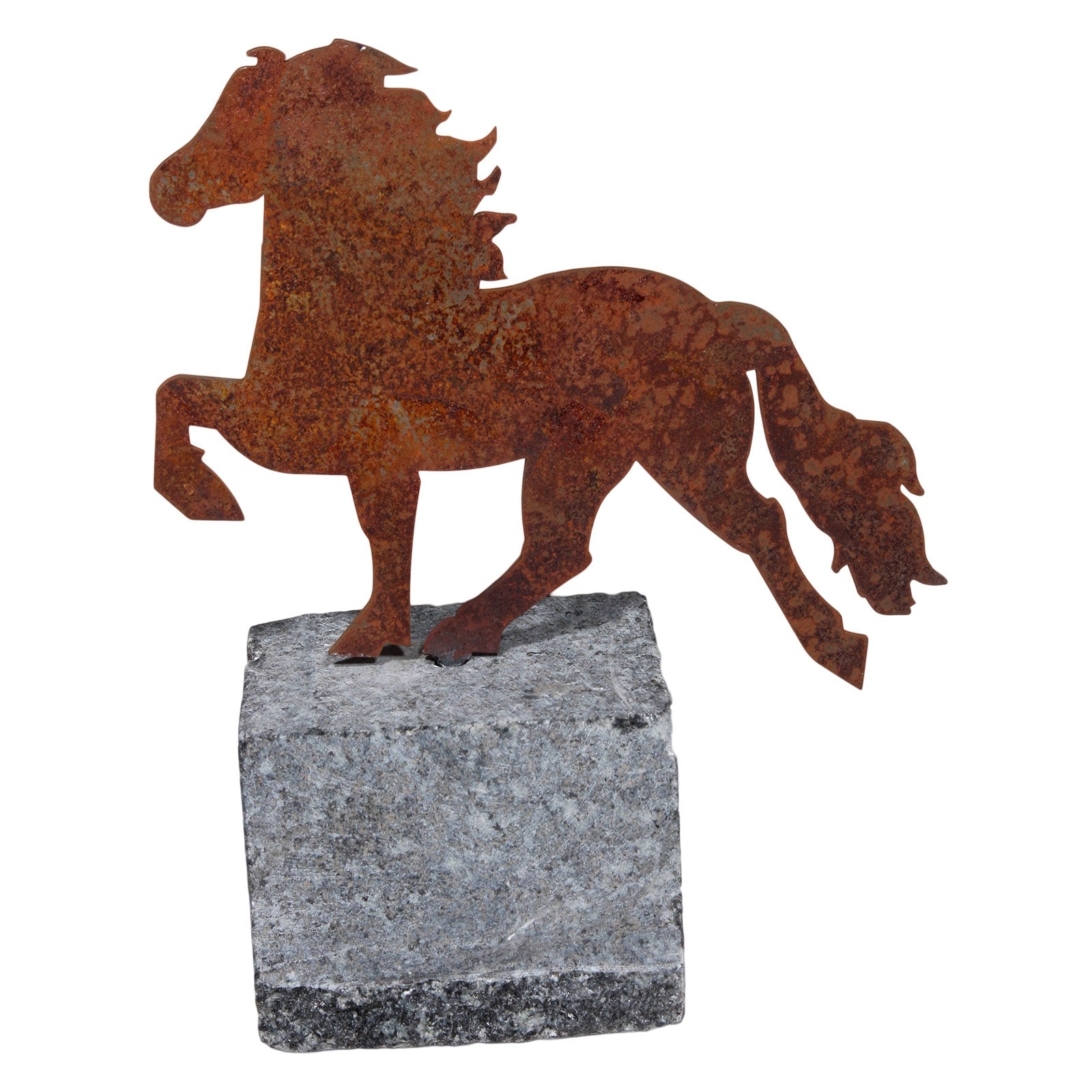 Karlslund Steel horse w. granite stone Gifts & Toys