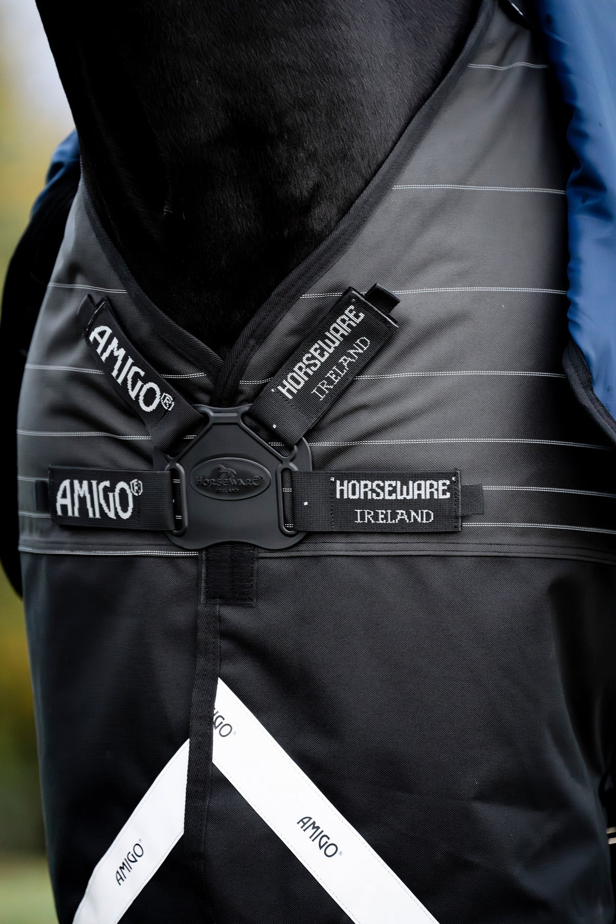 Horseware Amigo 1200D FieldSafe Reflectech Plus Turnout With Detachable Neck, 0 g Horse Rugs