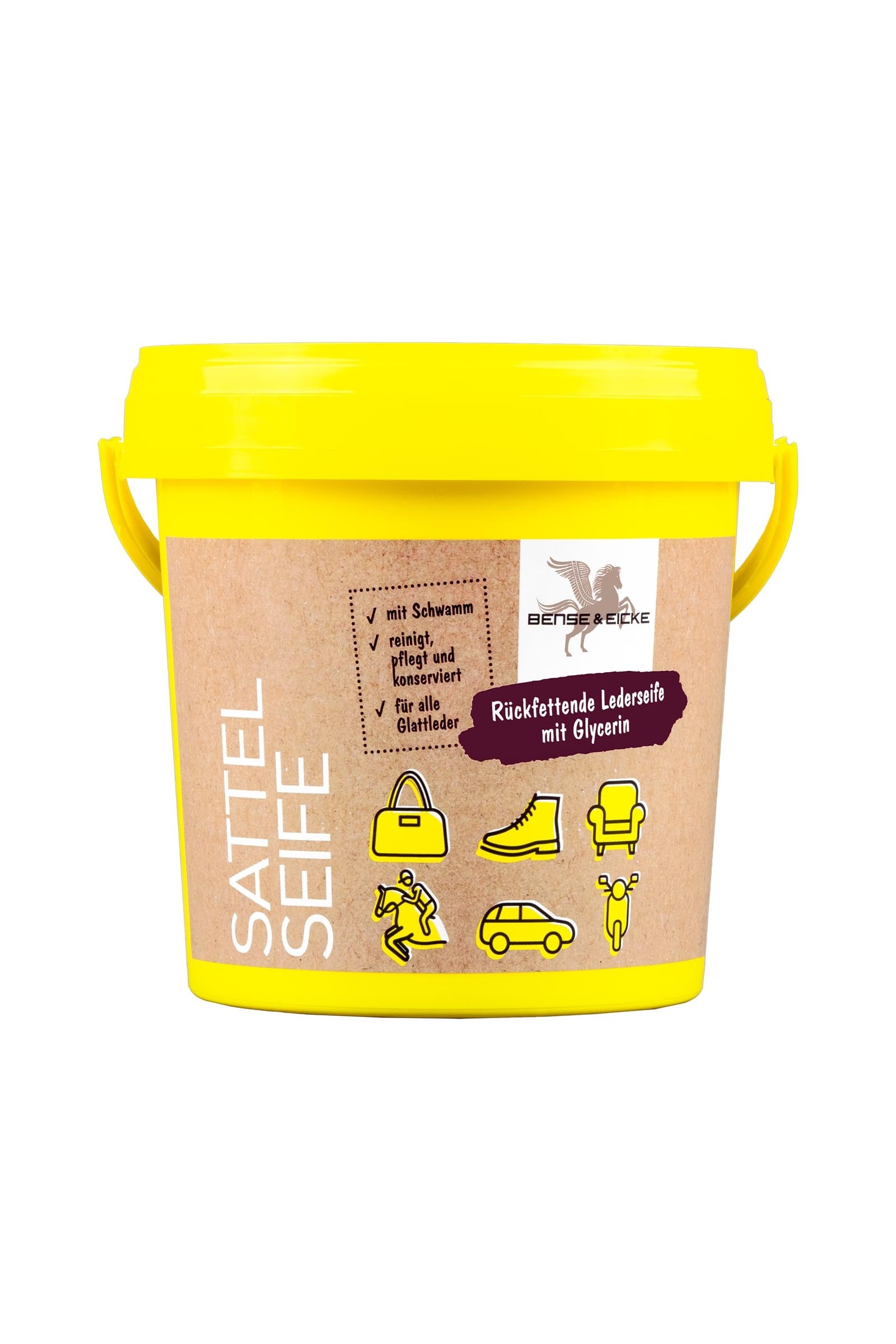 Bense & Eicke Zadelzeep met spons, 1000 ml Gezondheid