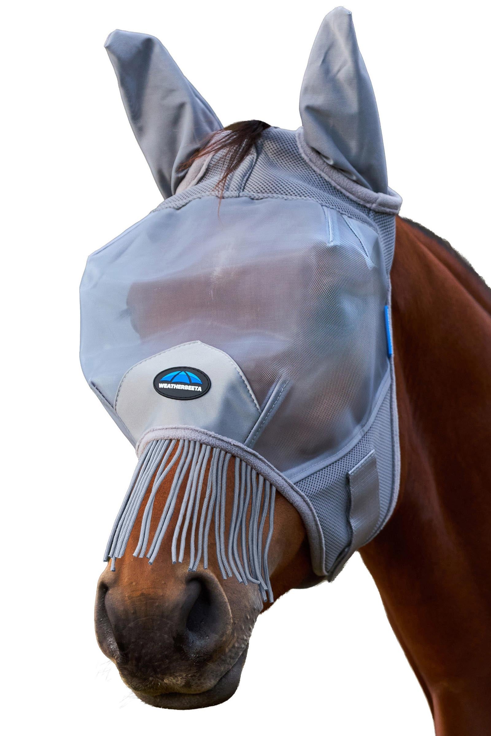 Weatherbeeta Comfitec Fine Mesh Fly Mask With Ears & Tassels Antifly Protection for Horses