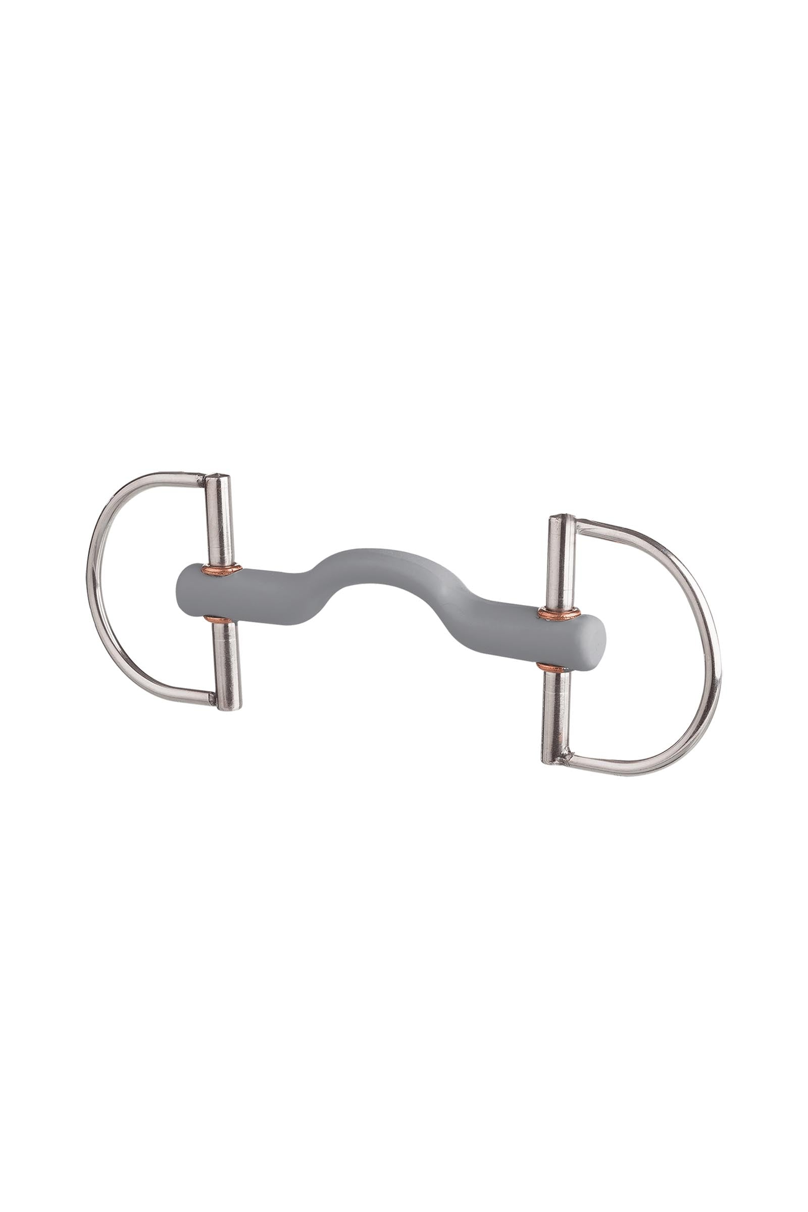 Beris D-ring bit met tongboog, zacht Bitten