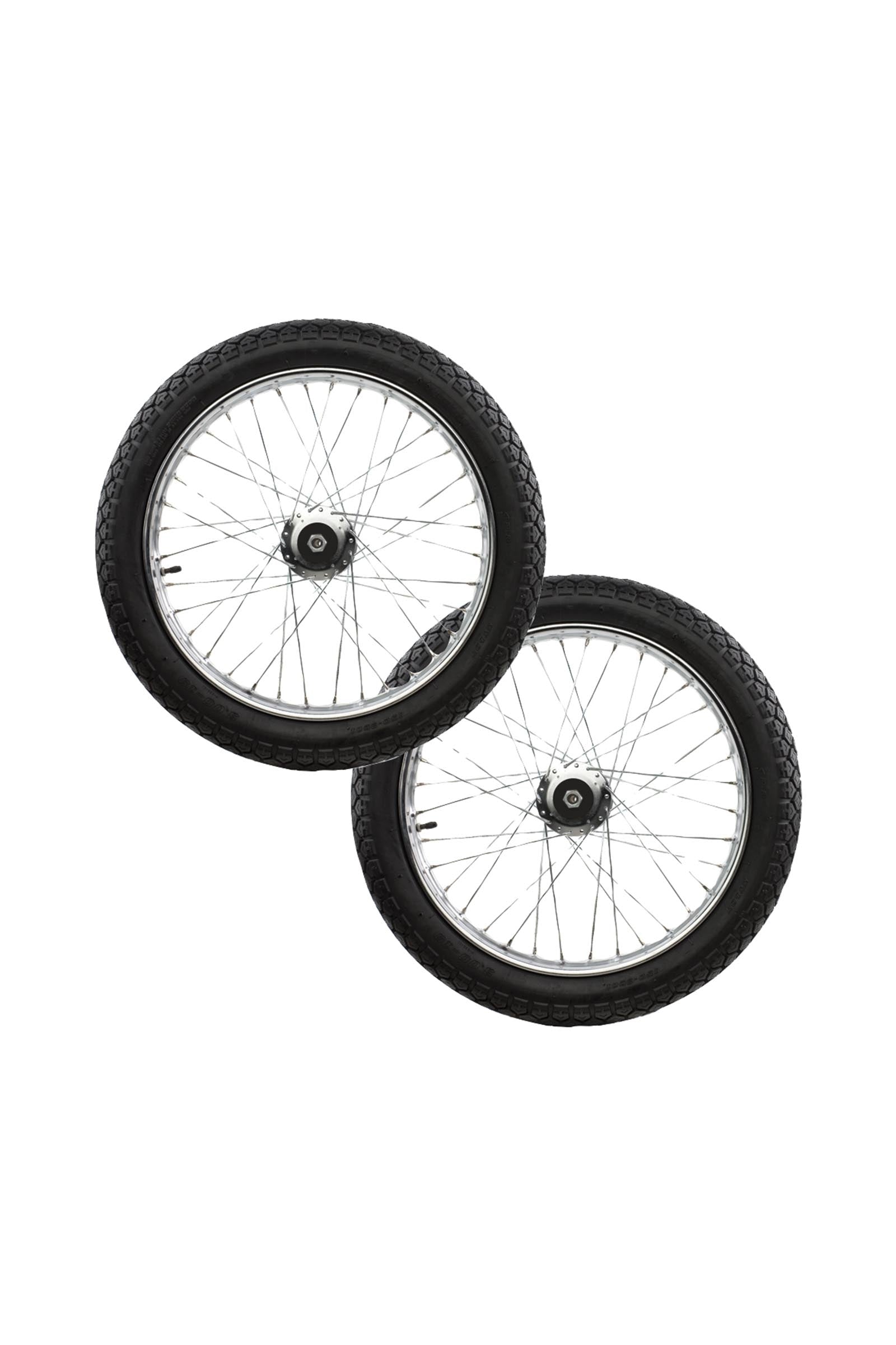 Finntack Rockcart wiel, 19"x3,00, s-staal (per paar verkocht) Drafsport