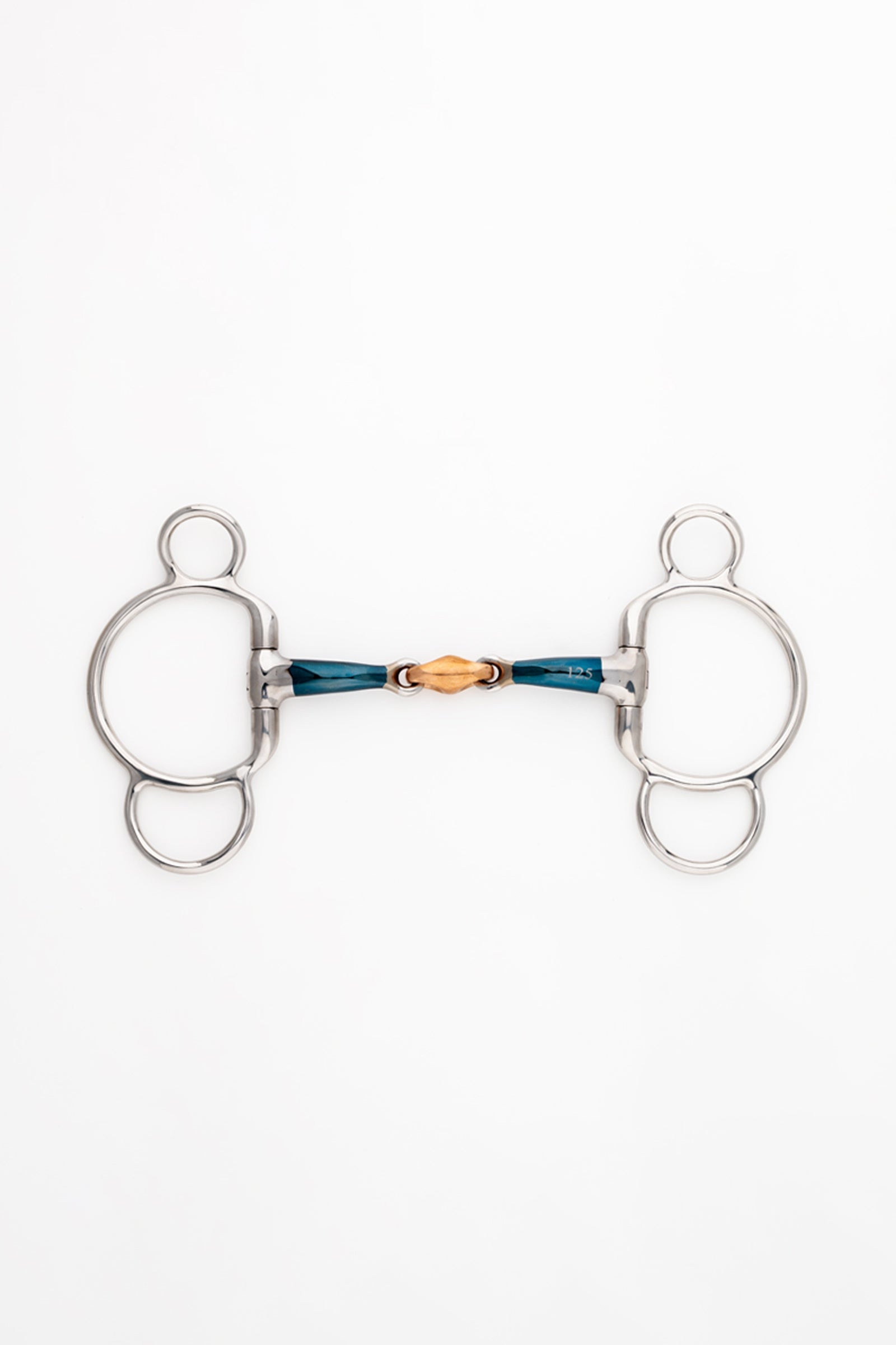 Kavalkade ergonomisch 3-ringen bit, dubbelgebroken met Lock Up, 14 mm Bitten