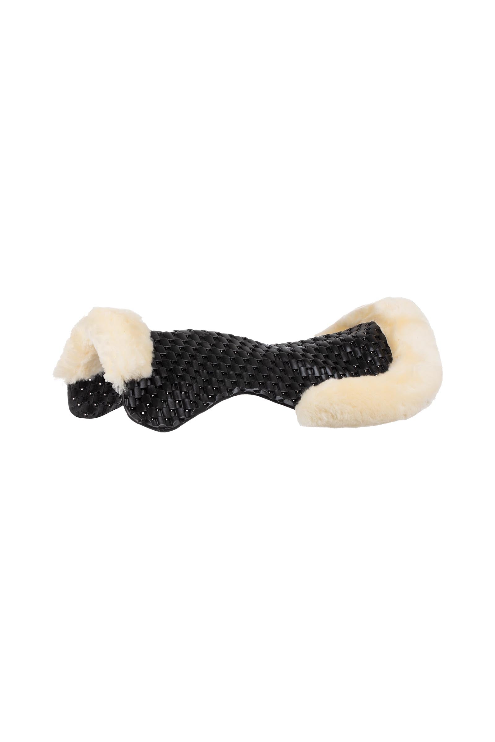 Acavallo Gel Non Slip Respira With Faux Sheepskin Cut-Out Flat Saddle Pads