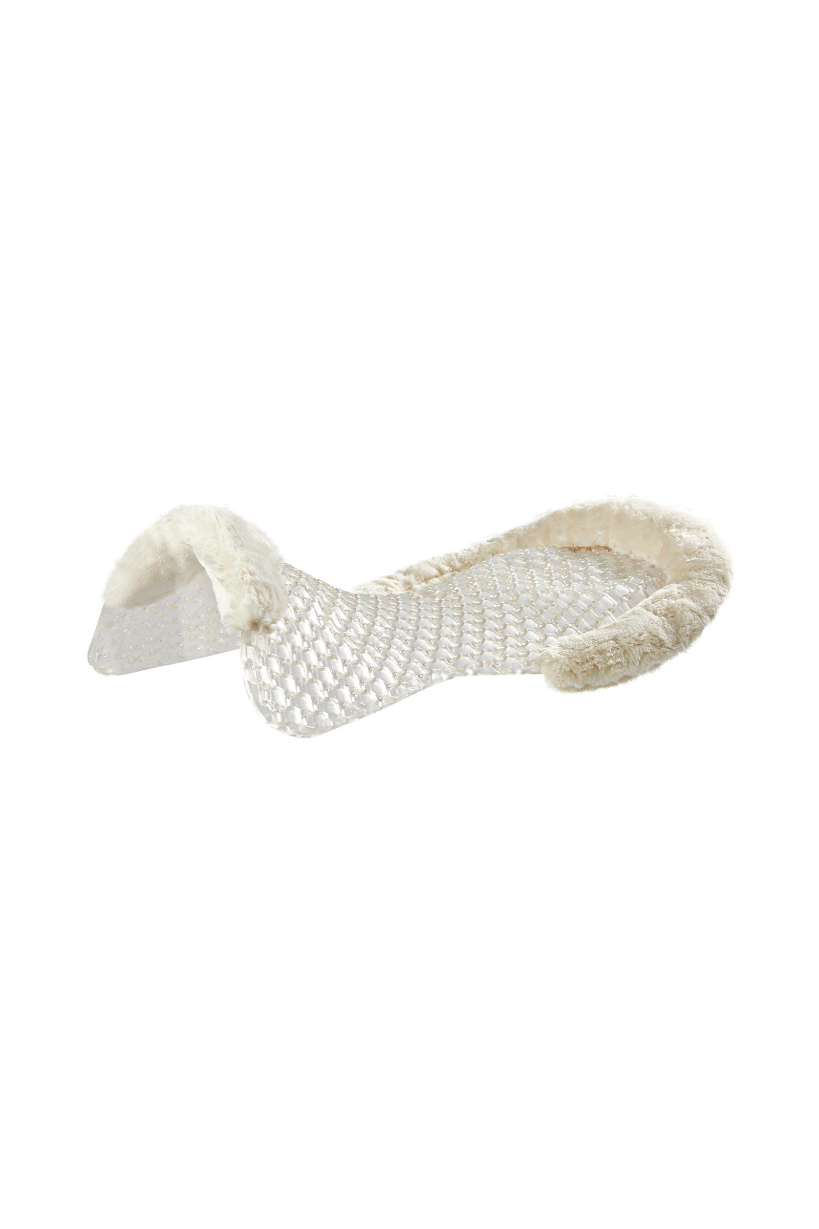 Acavallo Gel Antislip Respira met Schapenvacht Uitsparing Plat Zadeldekjes
