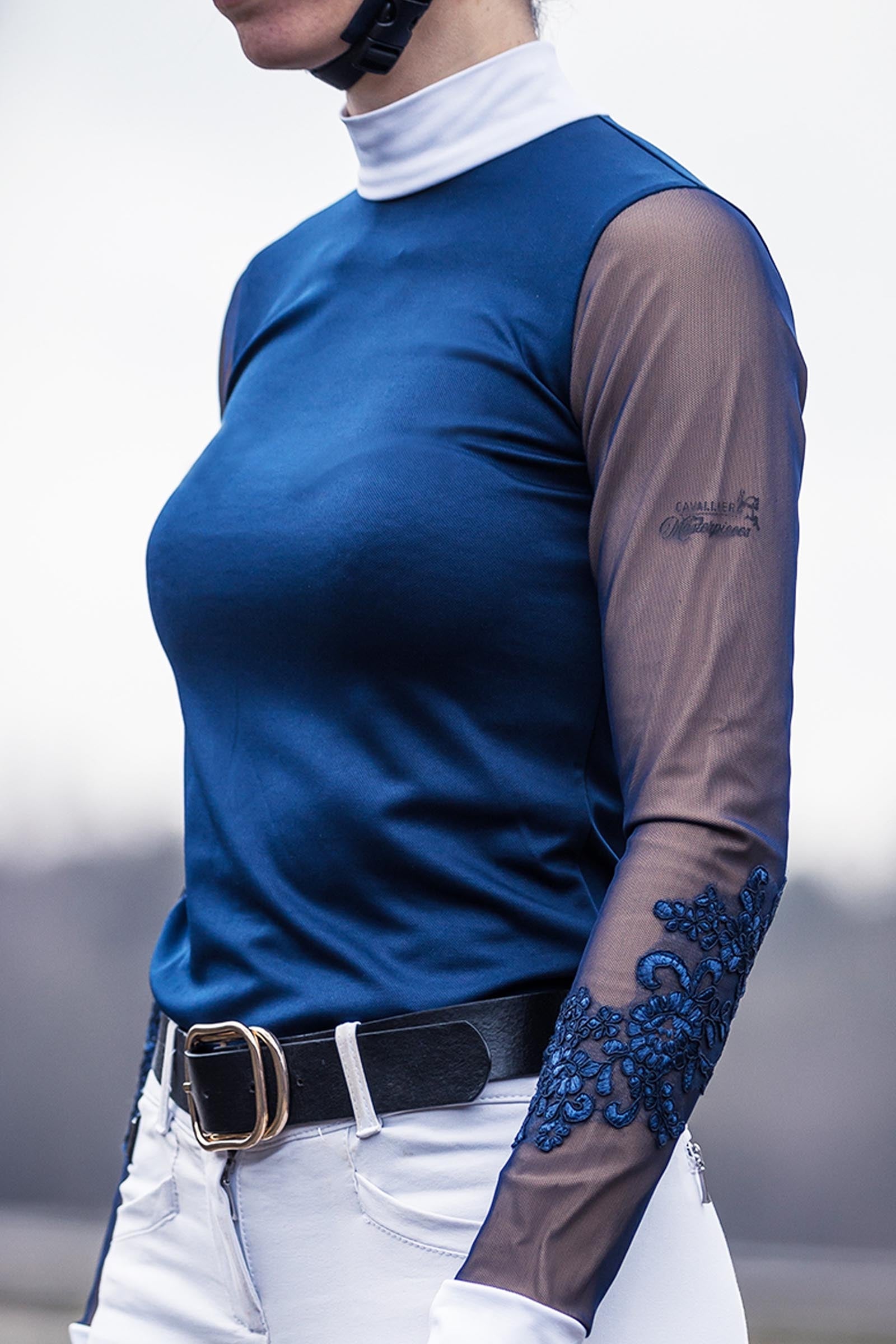 Cavalliera Riding Show Shirt Signature Sleeves, Women's Long Sleeve Women’s Riding Clothing
