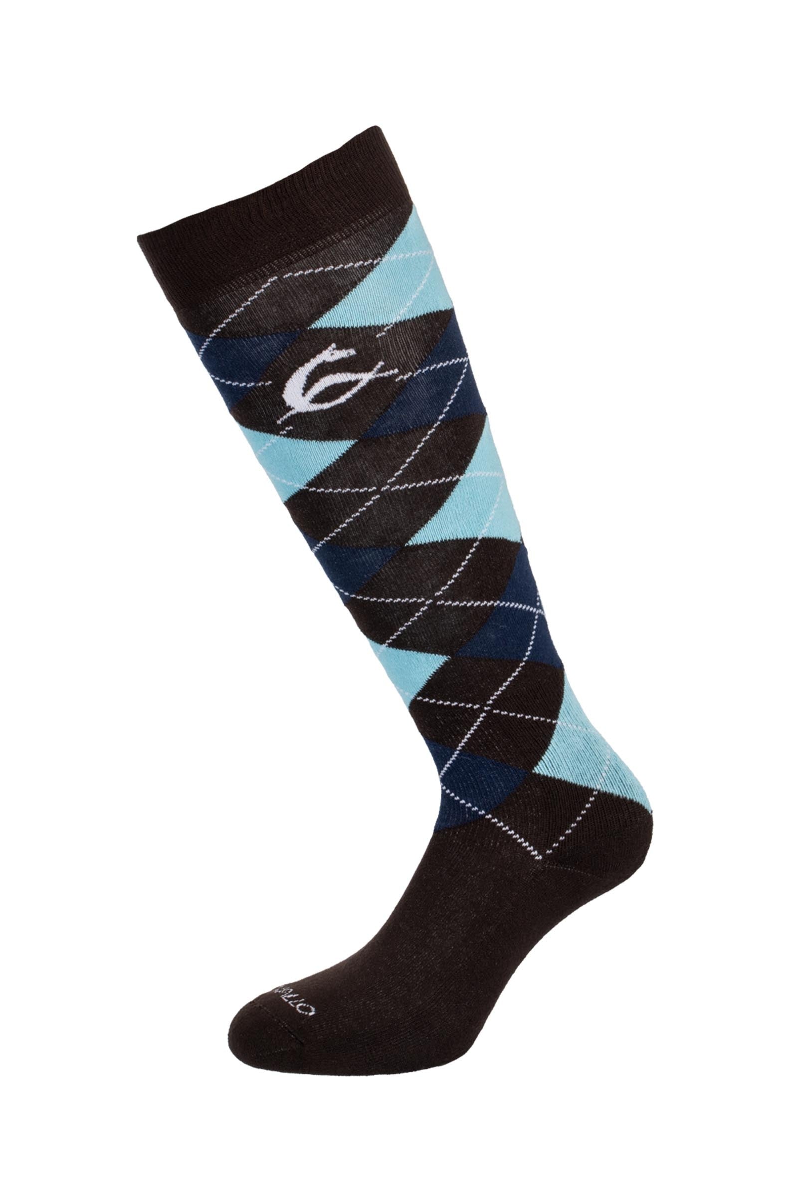 Acavallo Diamond Pattern Cotton Socks Sokken