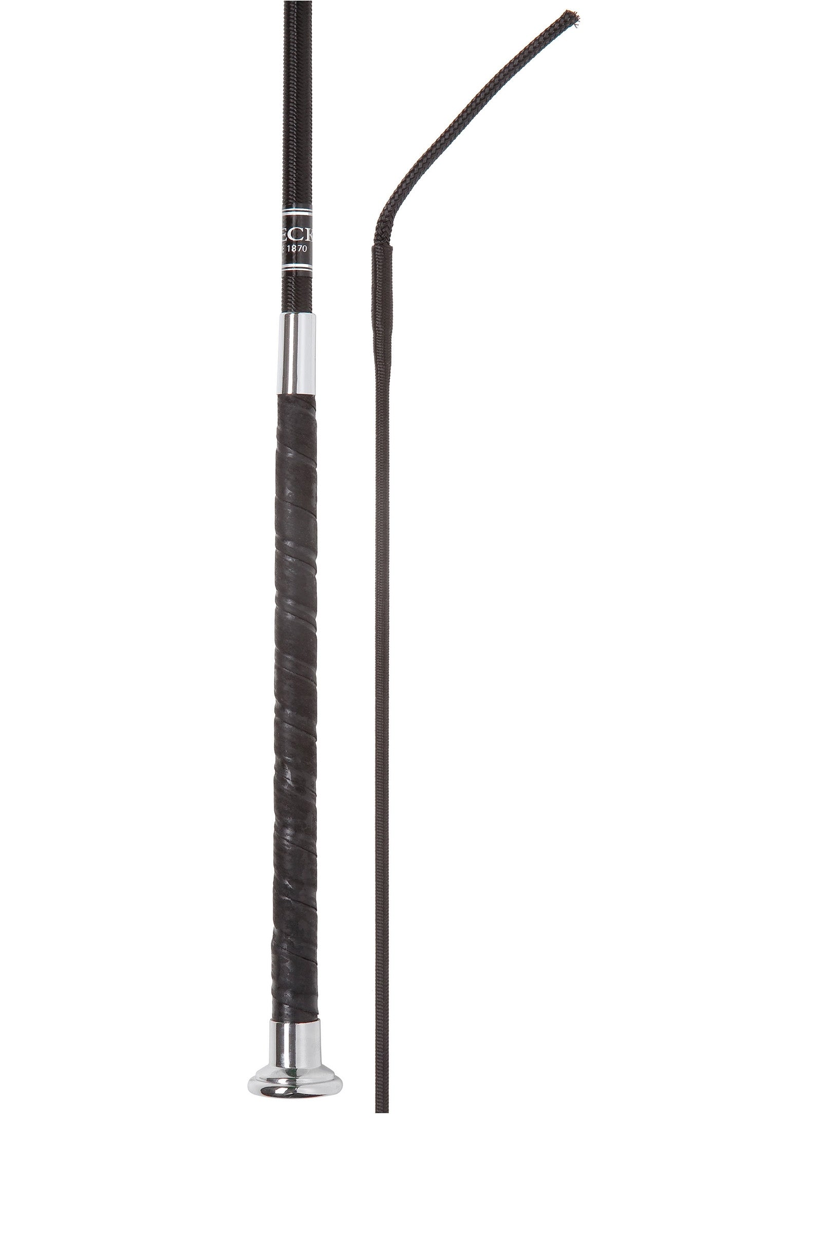 Fleck Dressage Whip Ultra Soft with Nickel Mushroom Cap Zwepen