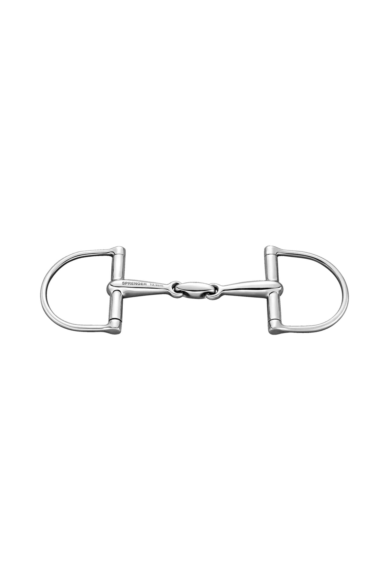 Sprenger D ring bit, dubbel gebroken, 16 mm, roestvrij staal Bitten