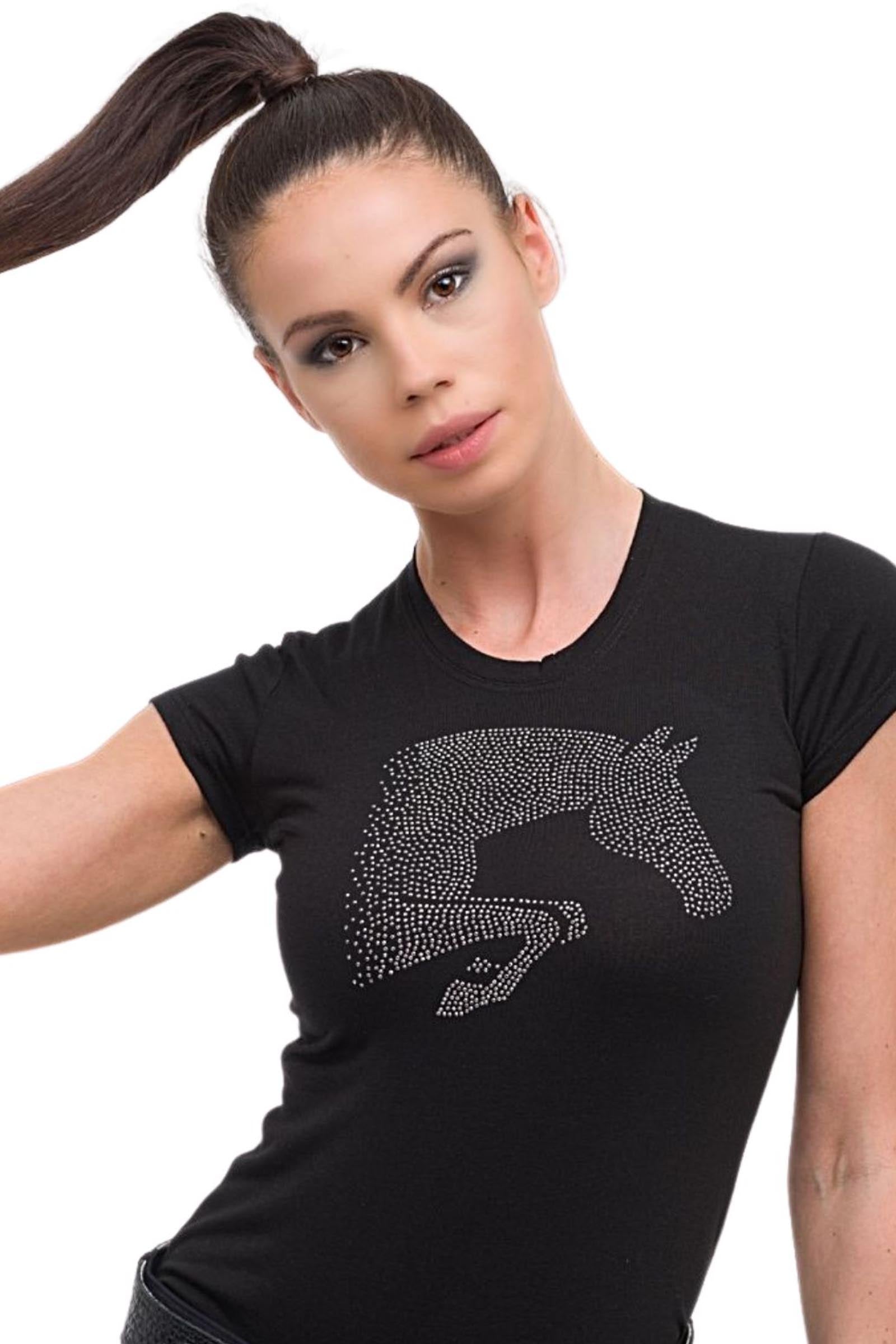 Cavalliera Riding Cotton Top Jumping Star, Women's Short Sleeve Women’s Riding Clothing