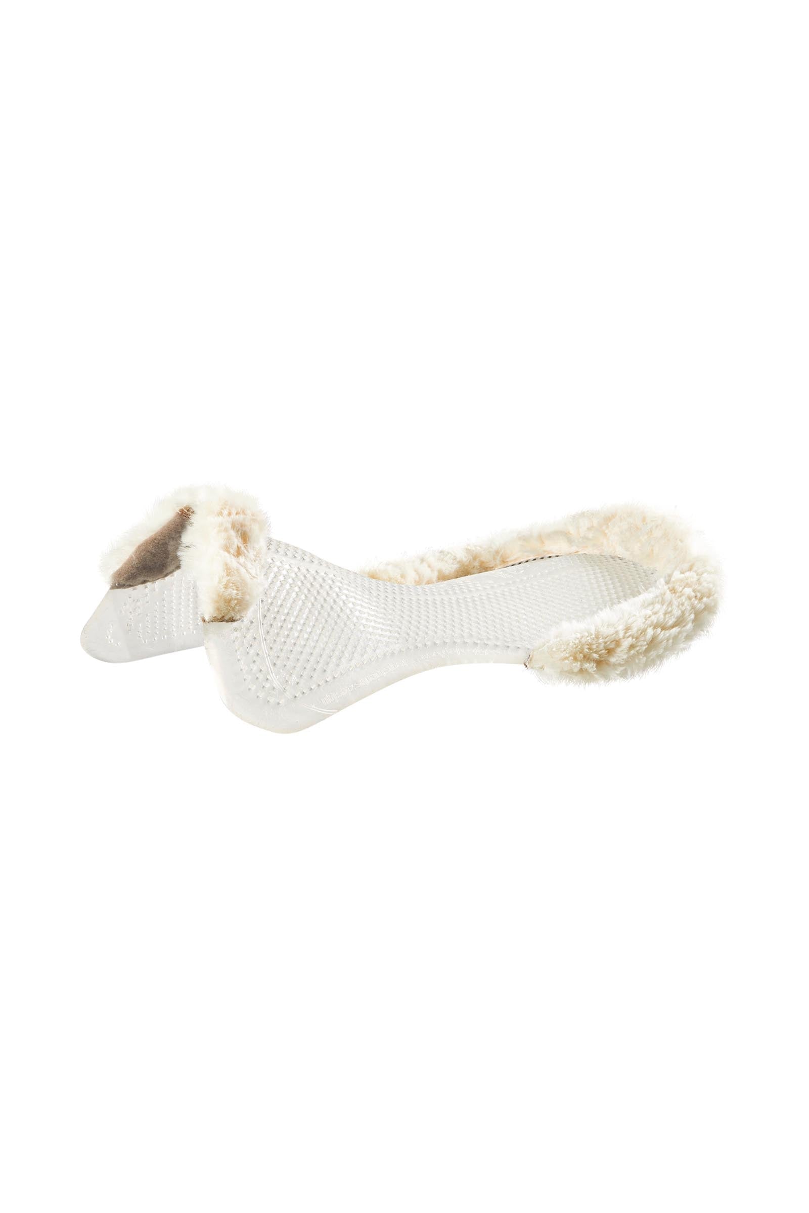 Acavallo Gel Antislip Classic Pony met Schapenvacht Halve Uitsparing Plat Zadeldekjes