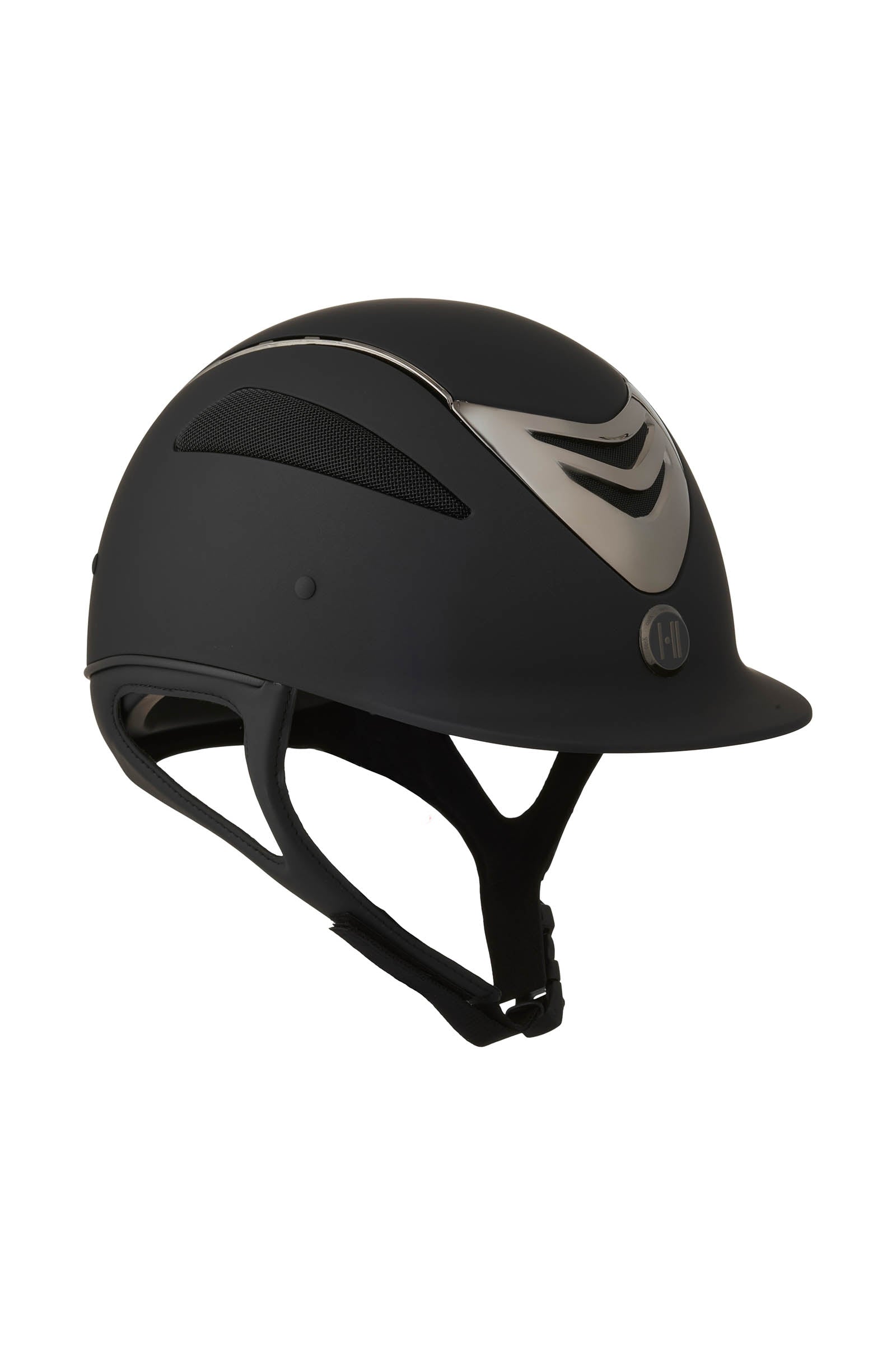 OneK Defender Pro Matt Chrome rijhelm Paardrijcaps & Bodyprotectors