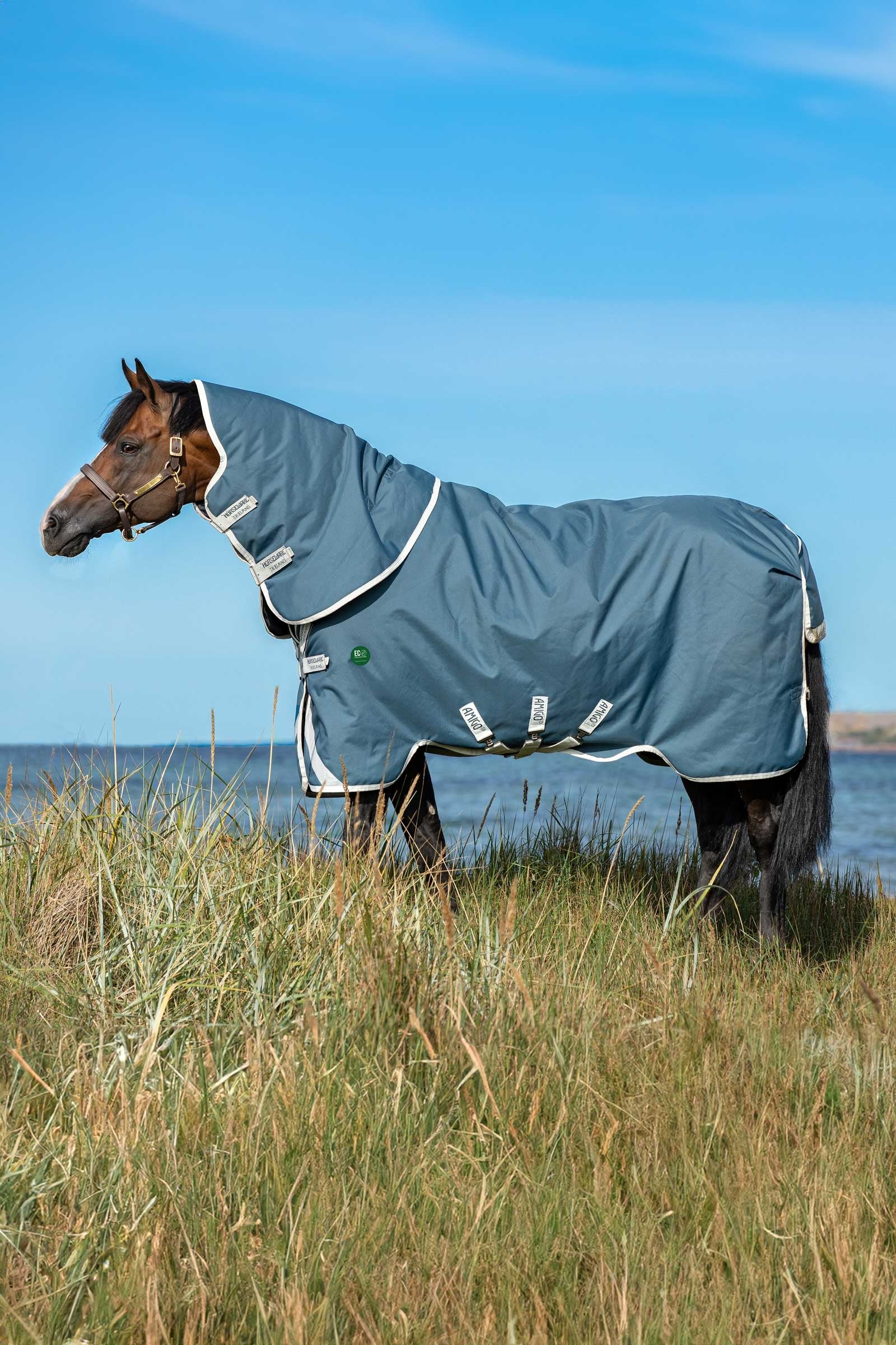 Horseware Amigo AmEco 12 Plus outdoordeken met afneembaar halsdeel, 0 g Paardendekens