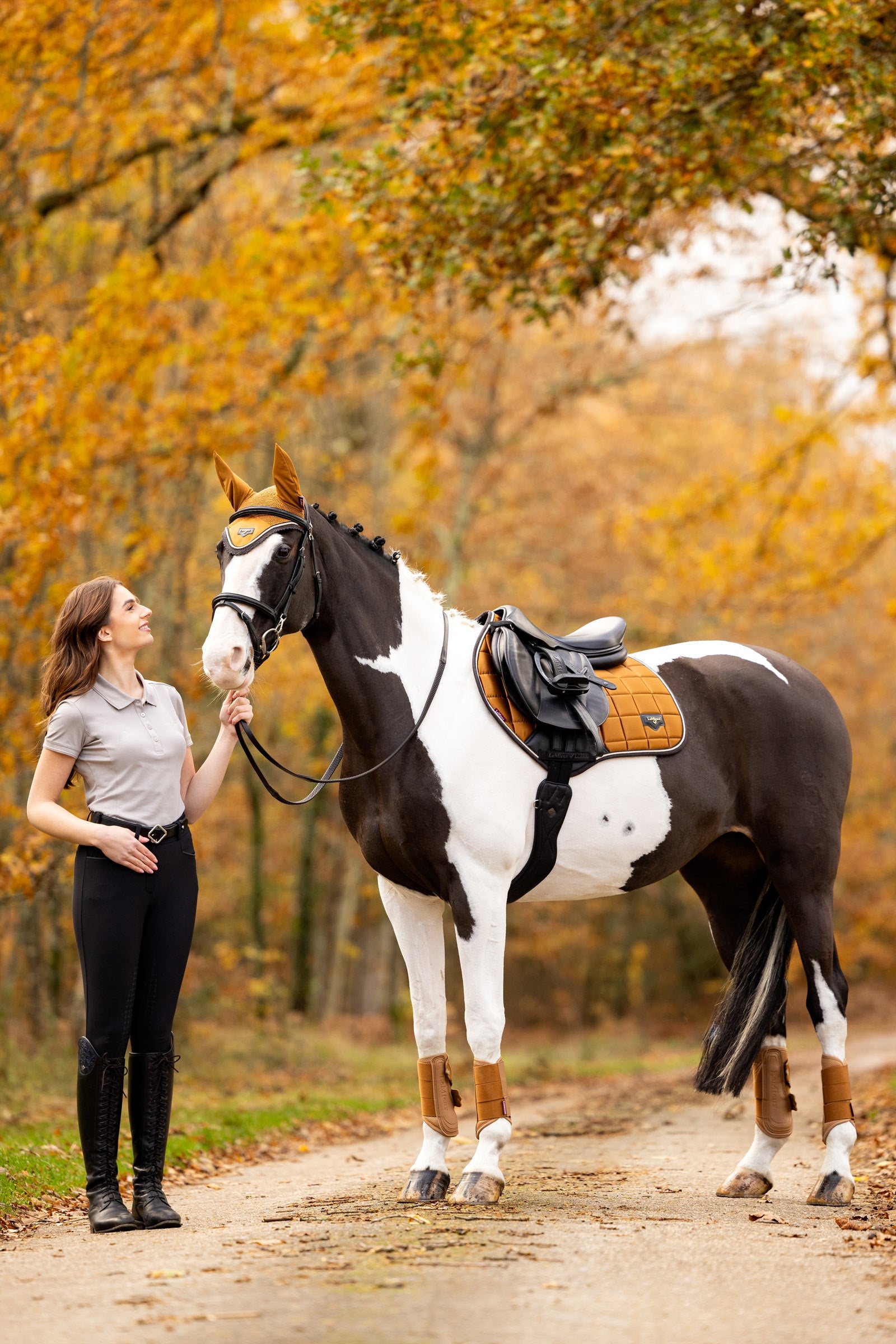 LeMieux Arika Mesh Brushing Boots Leg Protection & Hoof Protection for Horses