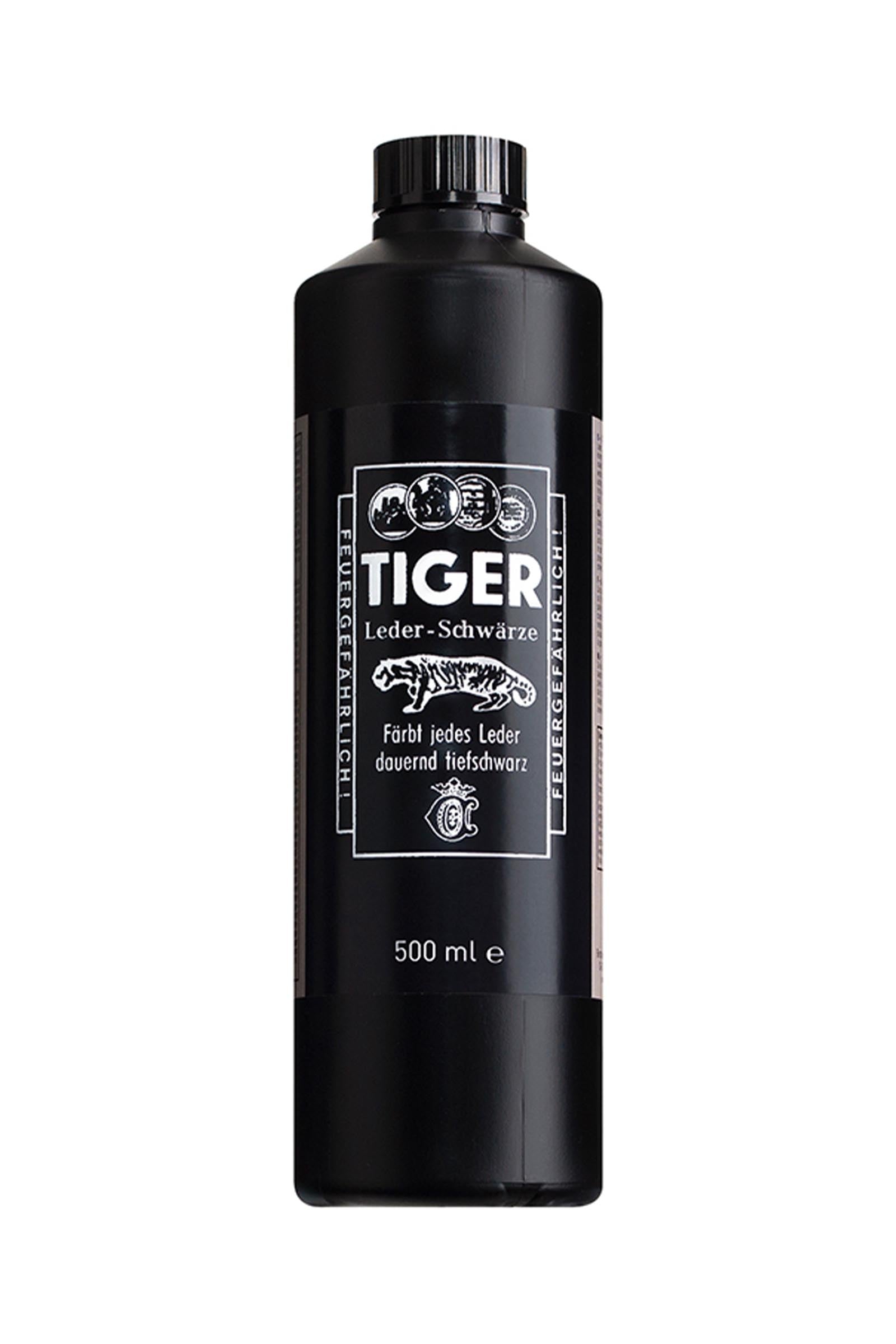 Bense & Eicke Tiger Leerverf zwart, 500 ml Gezondheid