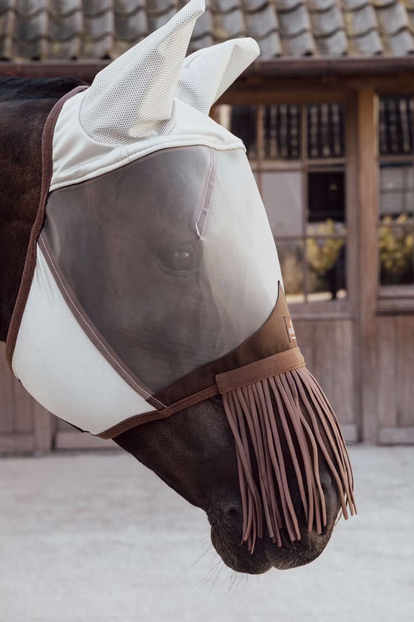 Kentucky Horsewear Fly mask classic with ears & nose tassels Antifly Protection for Horses