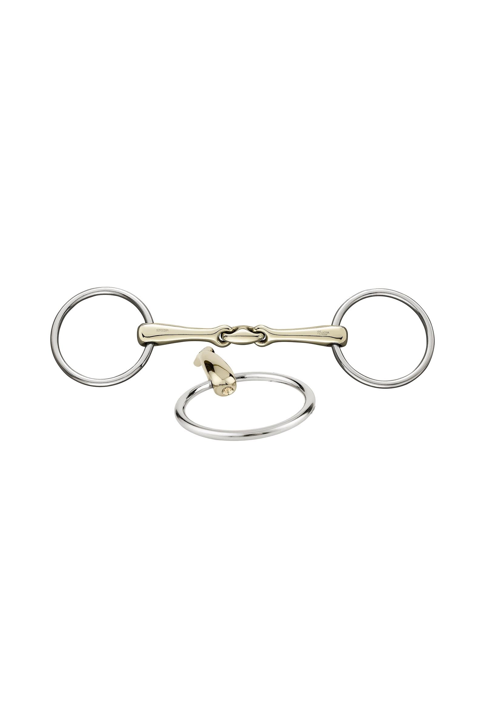 Sprenger KK Ultra Snaffle Bit, Double Jt. 14mm, Sensogan, W. Crystals Horse Bits