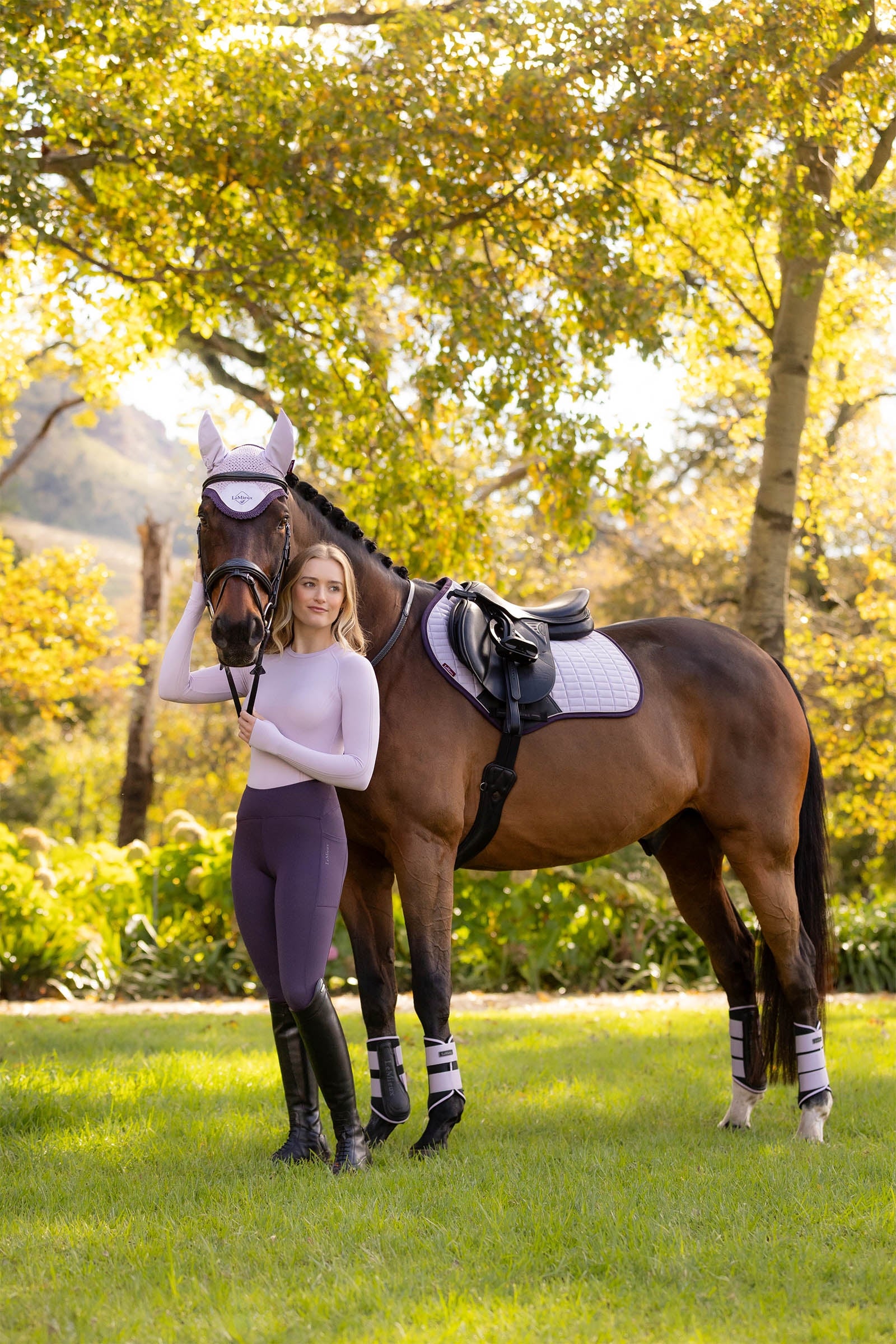 LeMieux Suede Square Close Contact Saddle Pad Saddle Pads