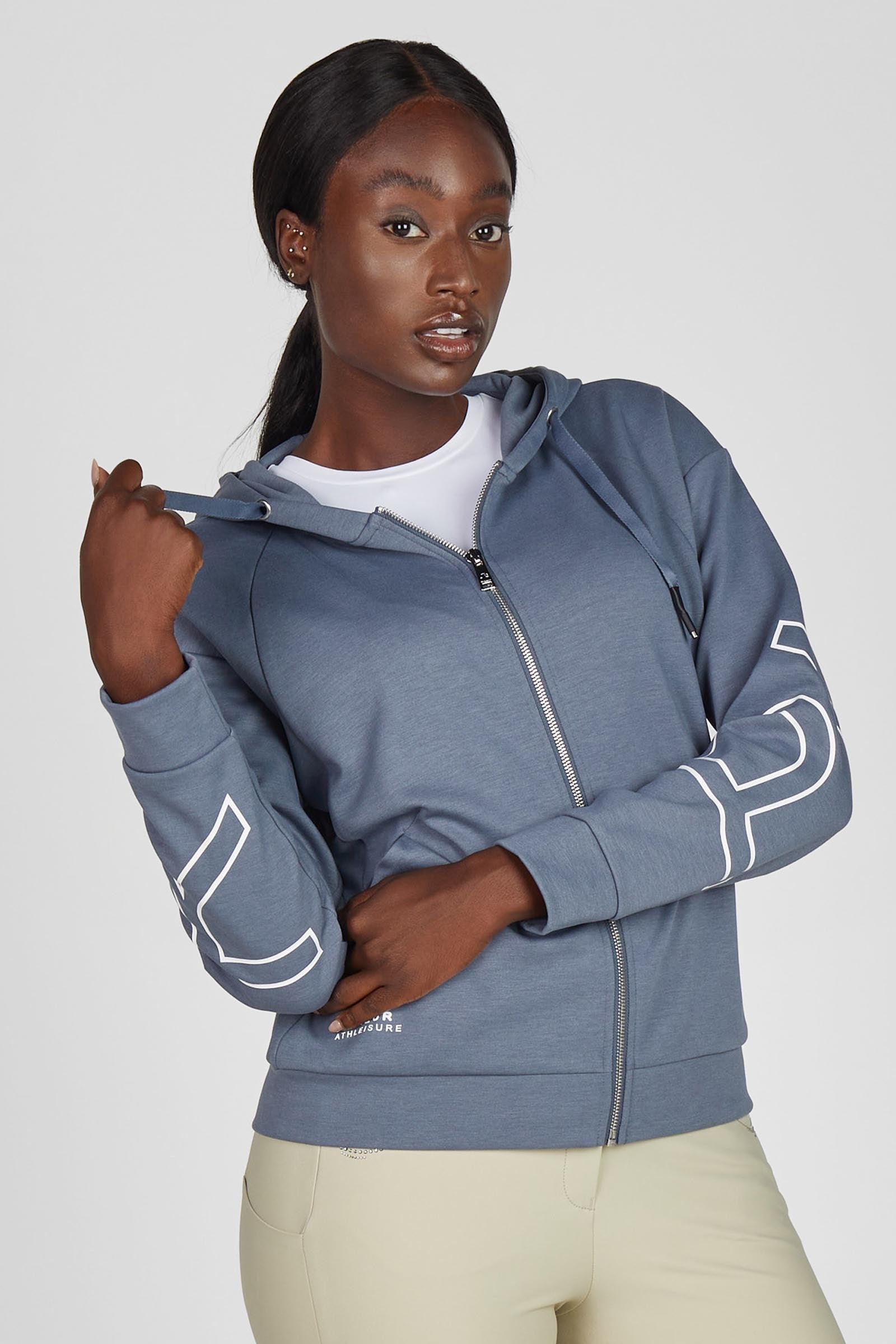 Pikeur dames oversized hoodie sweatjack Dames paardrijkleding