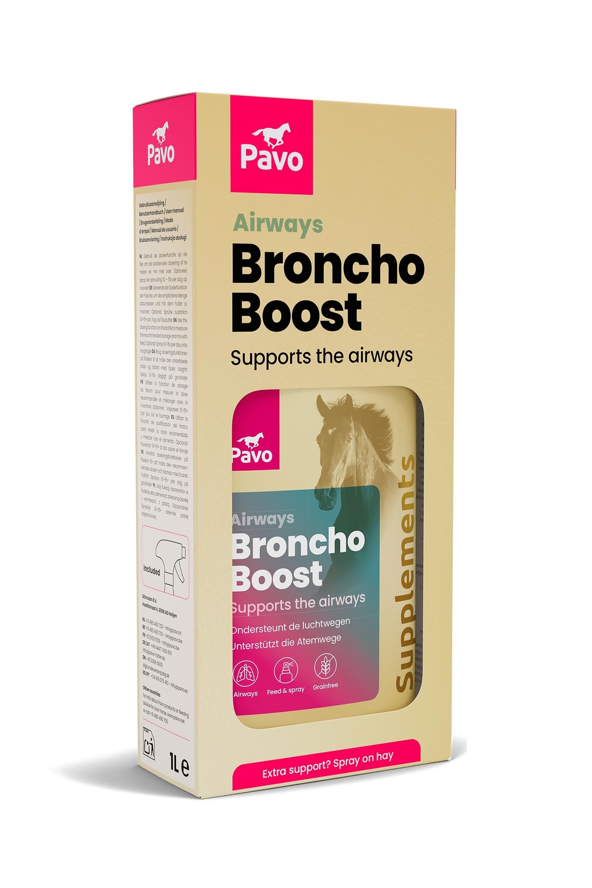 Pavo BronchoBoost, 1 L Horse Feed & Nutrition