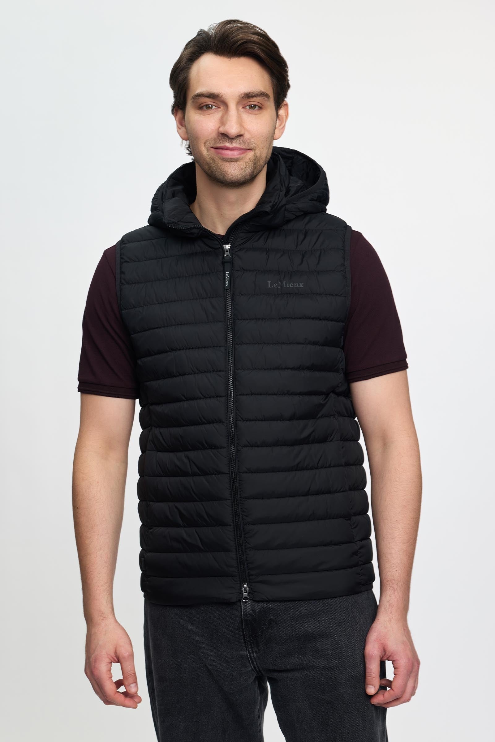 LeMieux Men´s Hooded Puffer Gilet Mens Riding Clothing