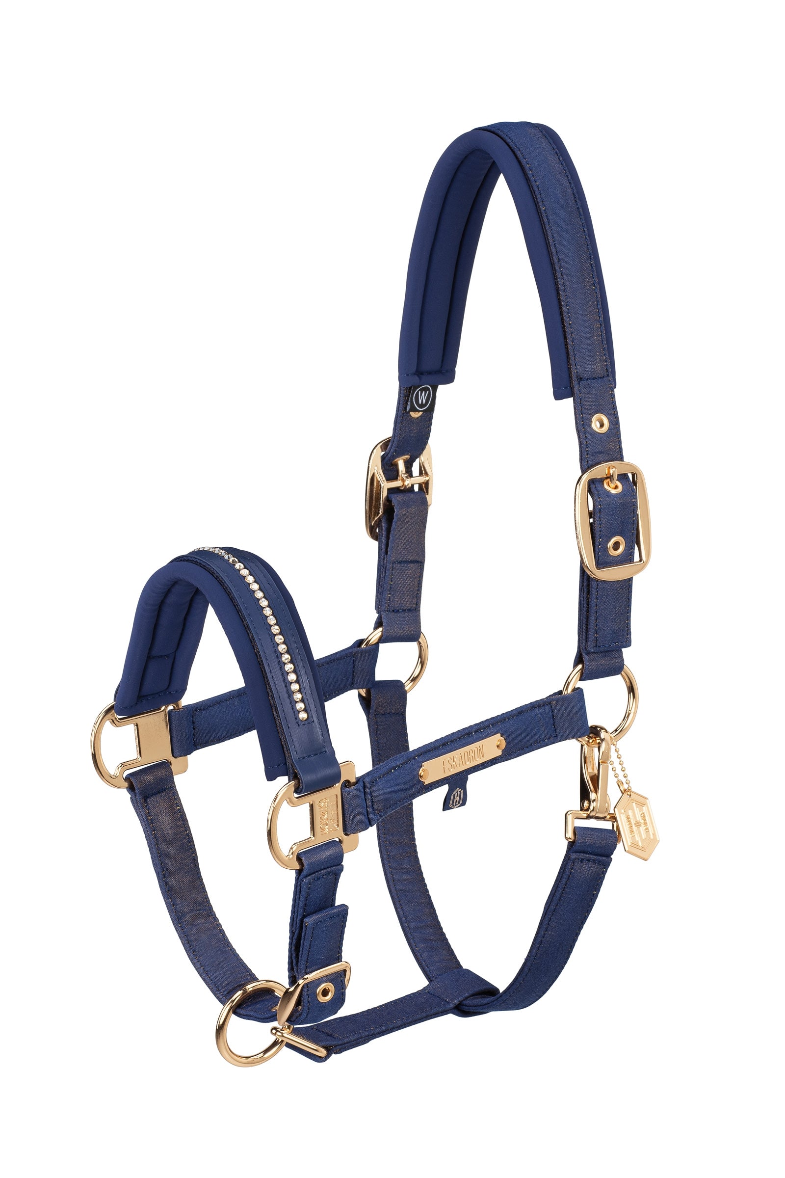 Eskadron Heritage AW24 Glam Crystal Halster met Double Pin Halsters & Halstertouwen