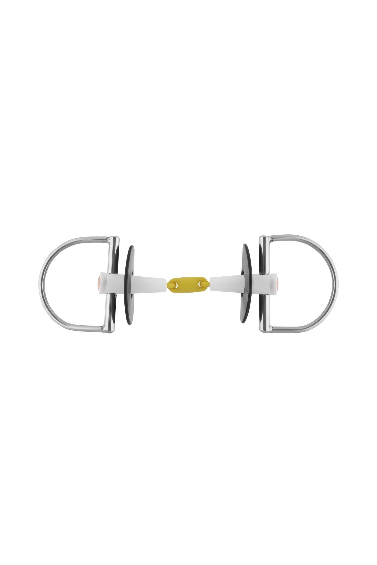 Sprenger Nathe D-ring watertrens, dubbel gebroken, 18 mm, thermoplast Bitten
