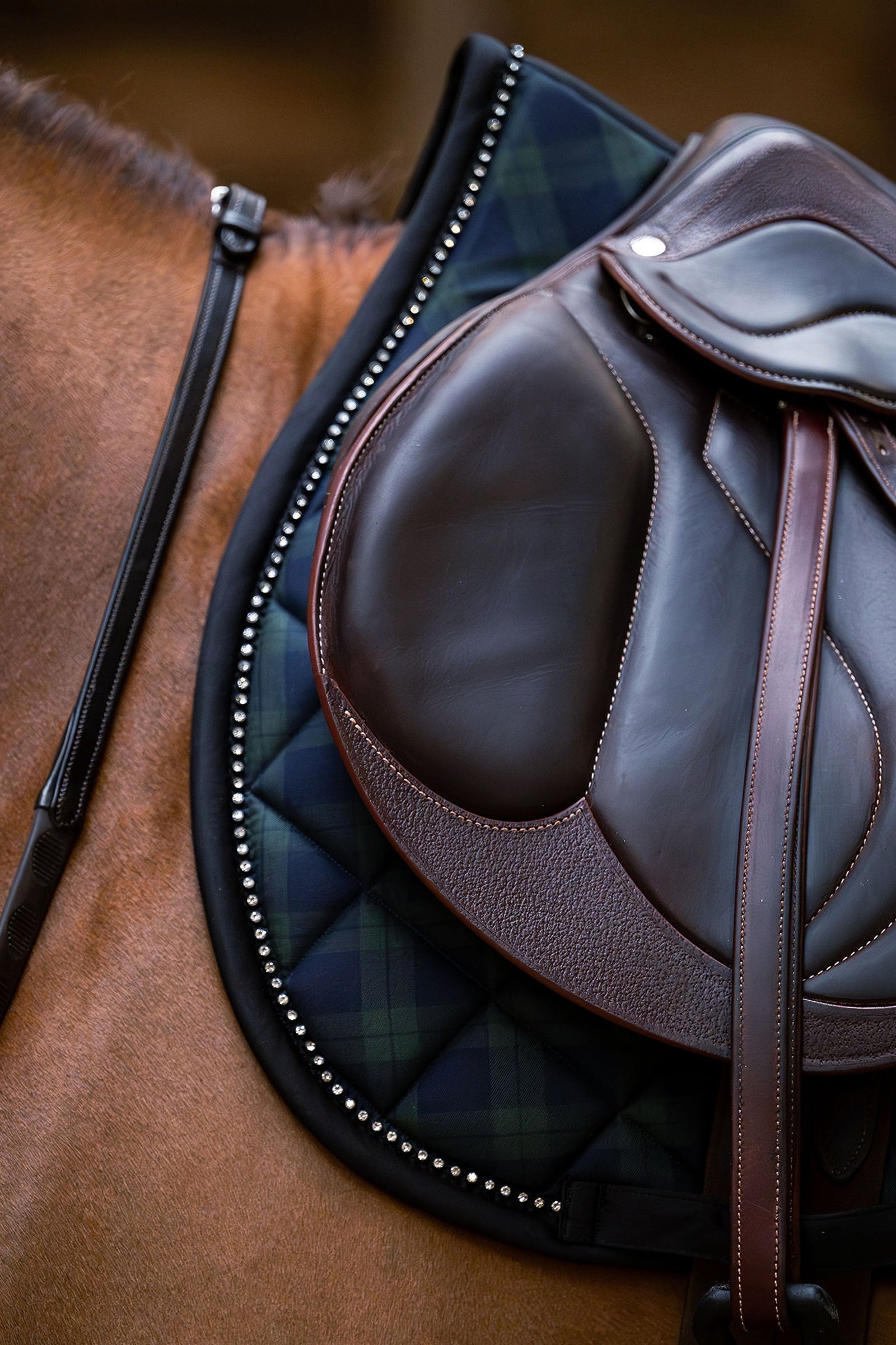 PS of Sweden Checked Jumping Saddle Pad Saddle Pads