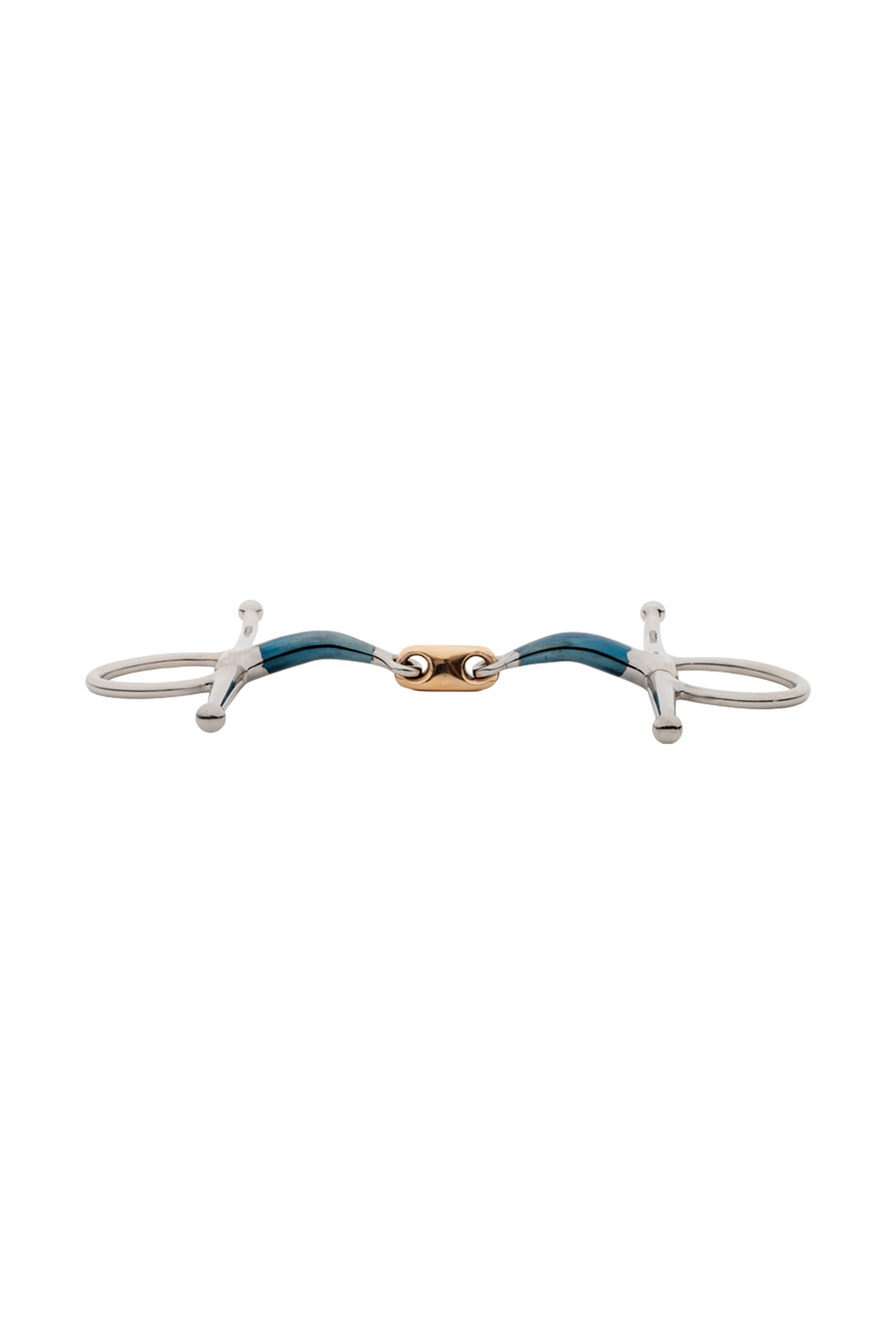 Kavalkade Ergonomic Full Cheek Bit Double Jointed, Lock Up, 14 mm Horse Bits