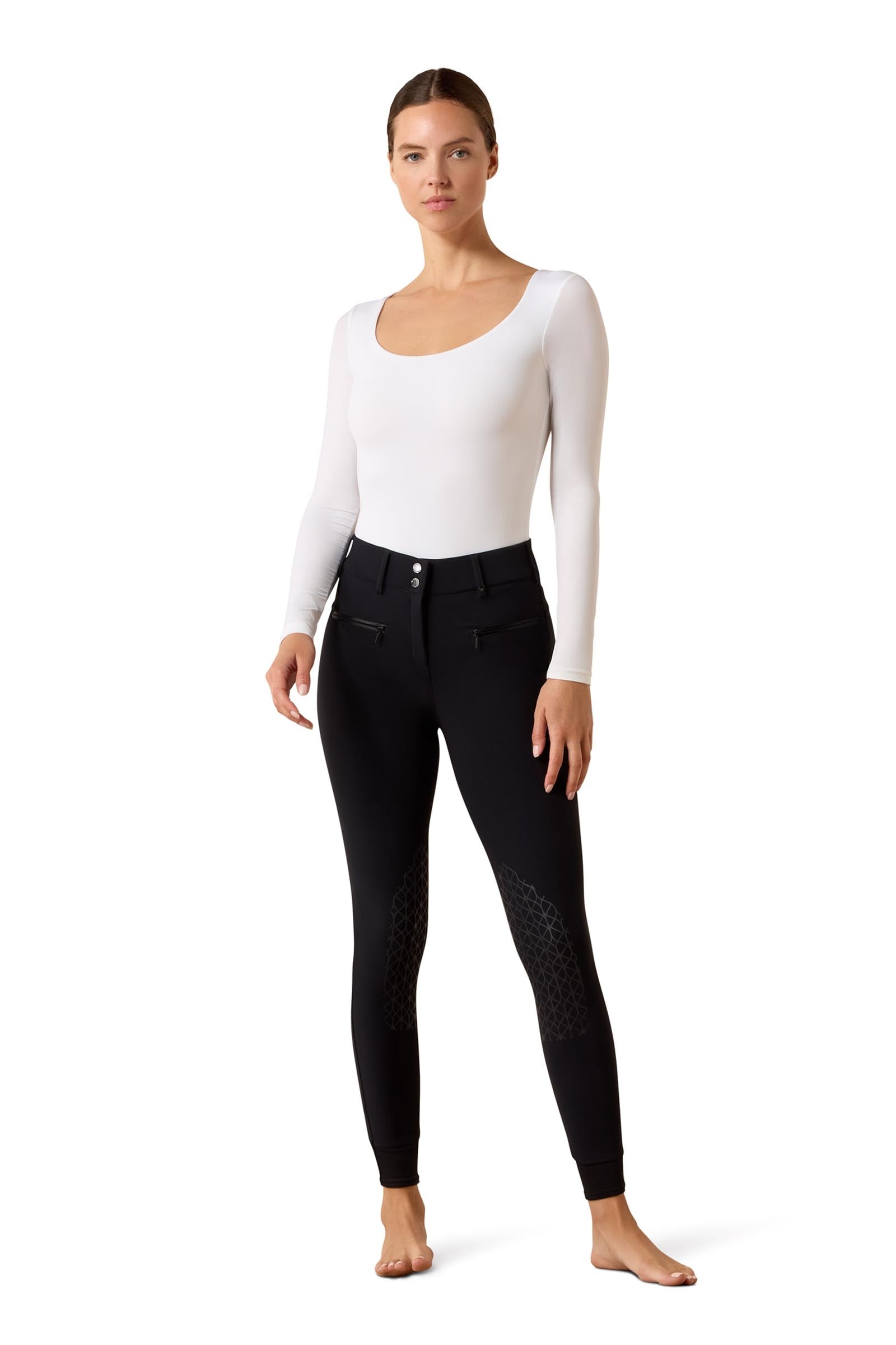 Ariat Womens Tri Factor Allure Knee Patch Breech Womens Breeches